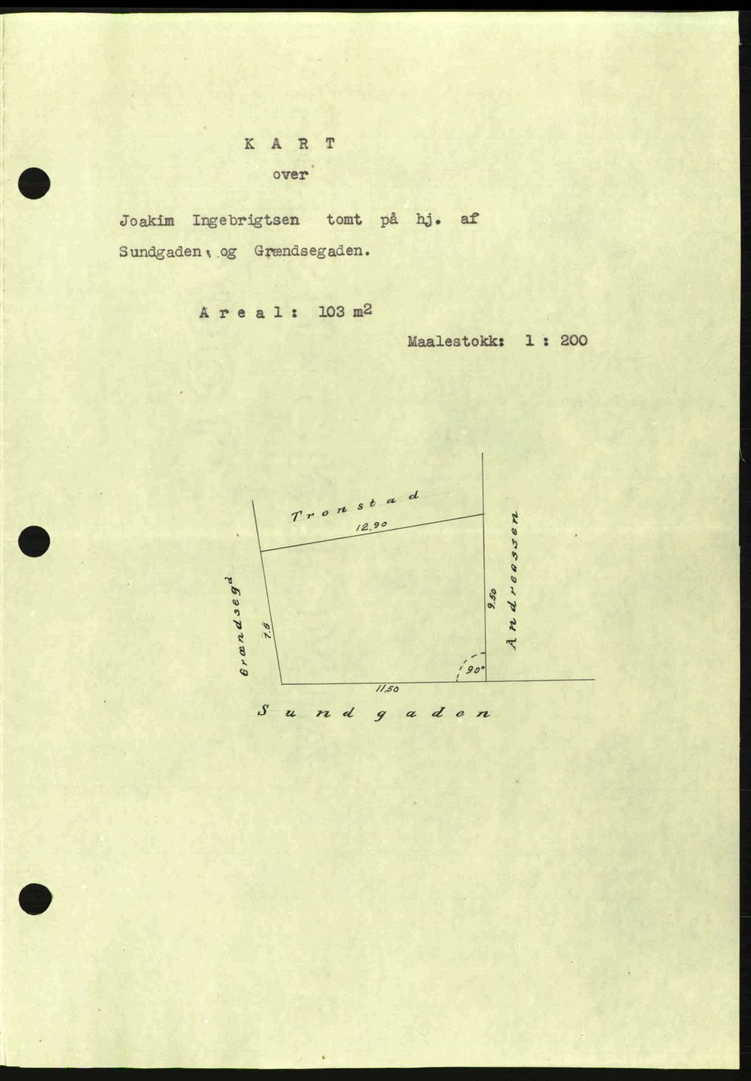 Ålesund byfogd, AV/SAT-A-4384: Mortgage book no. 35, 1940-1944, Diary no: : 425/1941