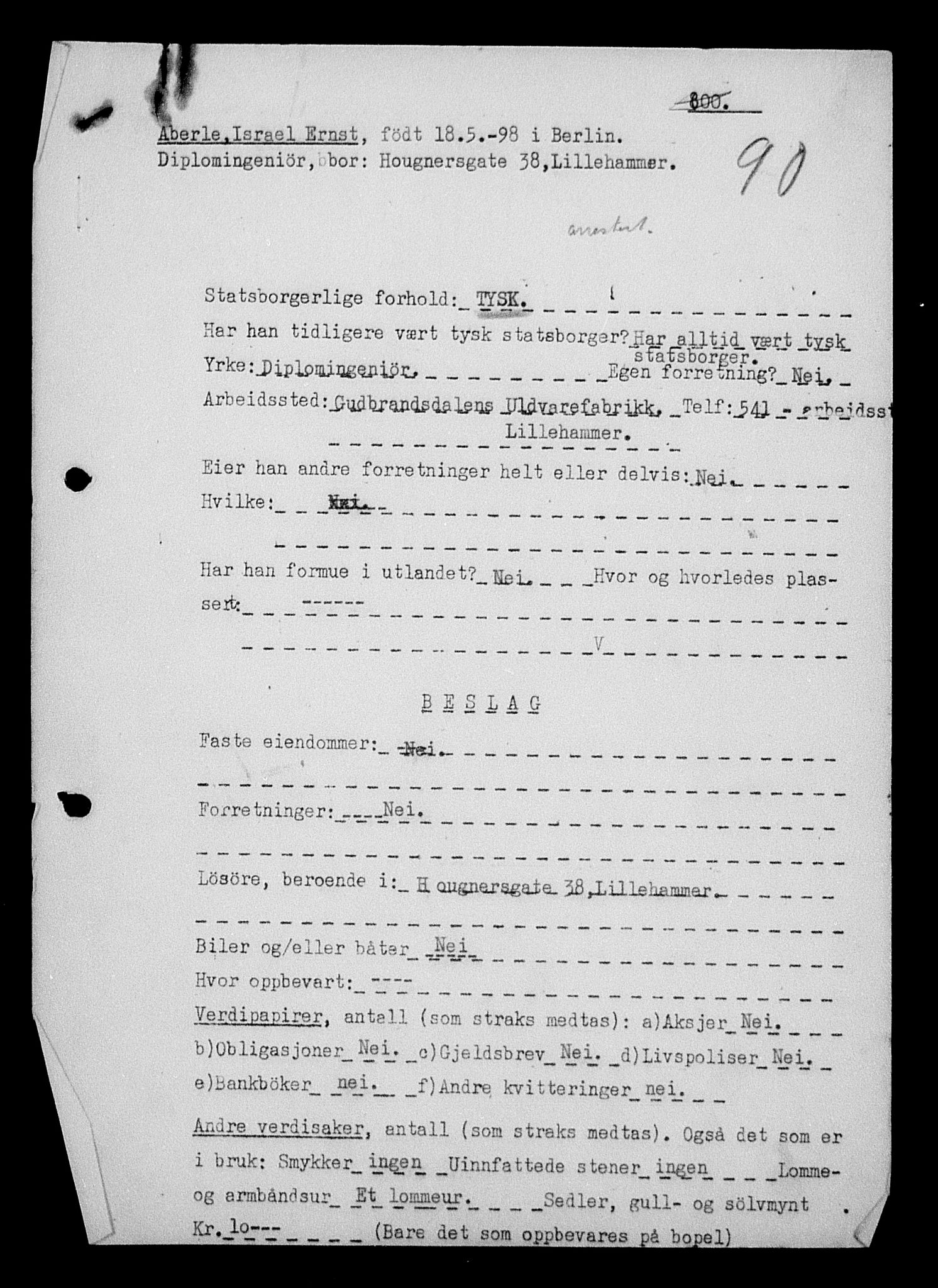 Justisdepartementet, Tilbakeføringskontoret for inndratte formuer, RA/S-1564/H/Hc/Hcd/L0989: --, 1945-1947, p. 116