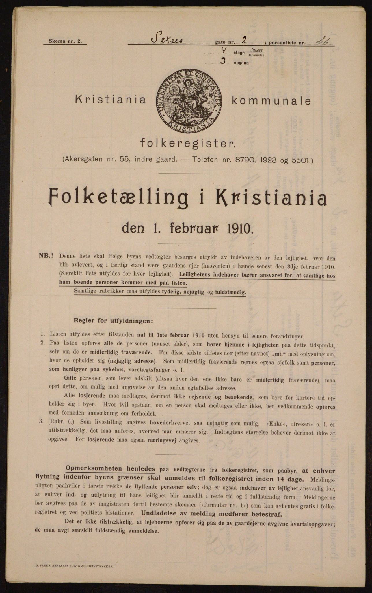 OBA, Municipal Census 1910 for Kristiania, 1910, p. 90371