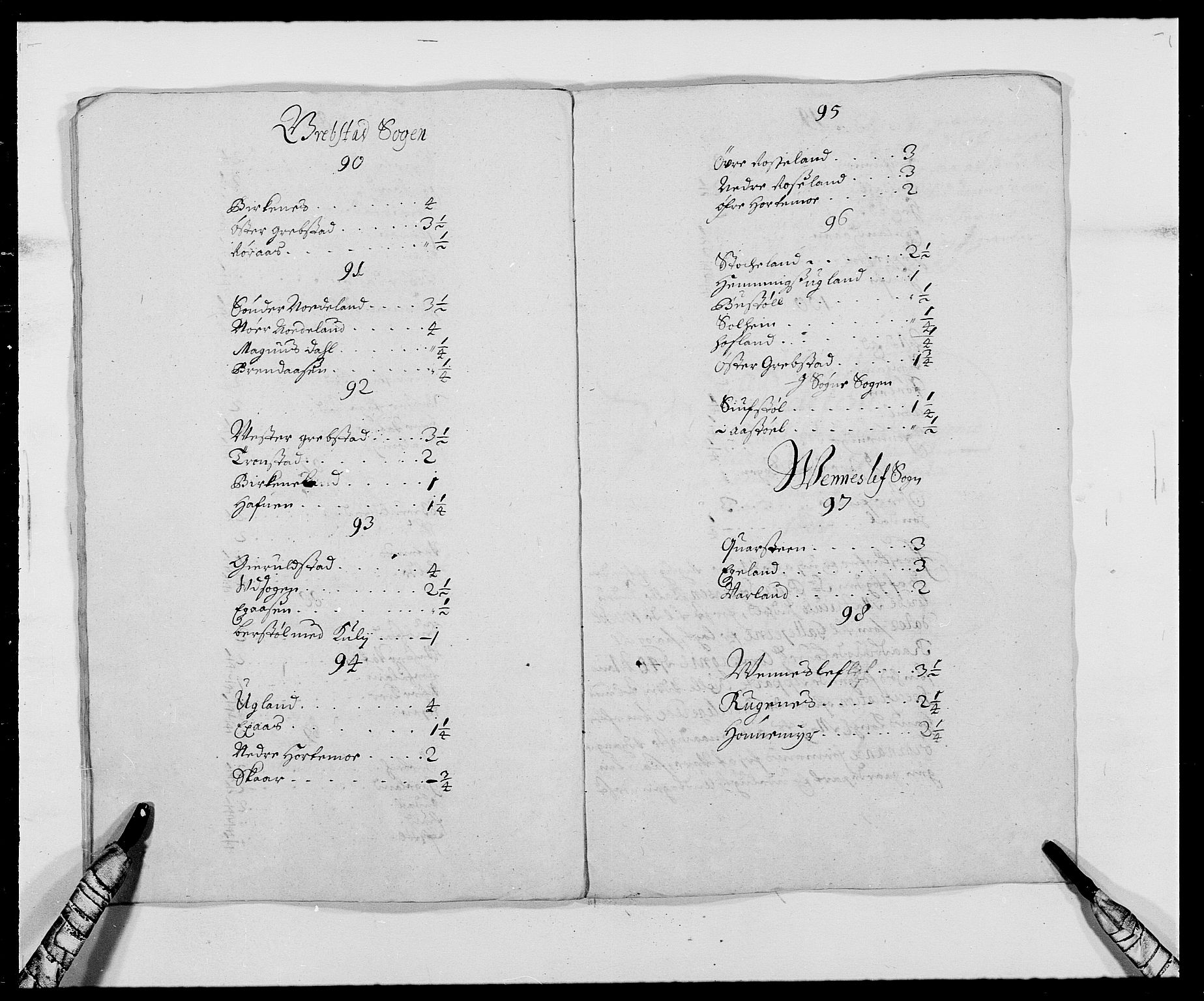 Rentekammeret inntil 1814, Reviderte regnskaper, Fogderegnskap, AV/RA-EA-4092/R42/L2543: Mandal fogderi, 1688-1691, p. 63