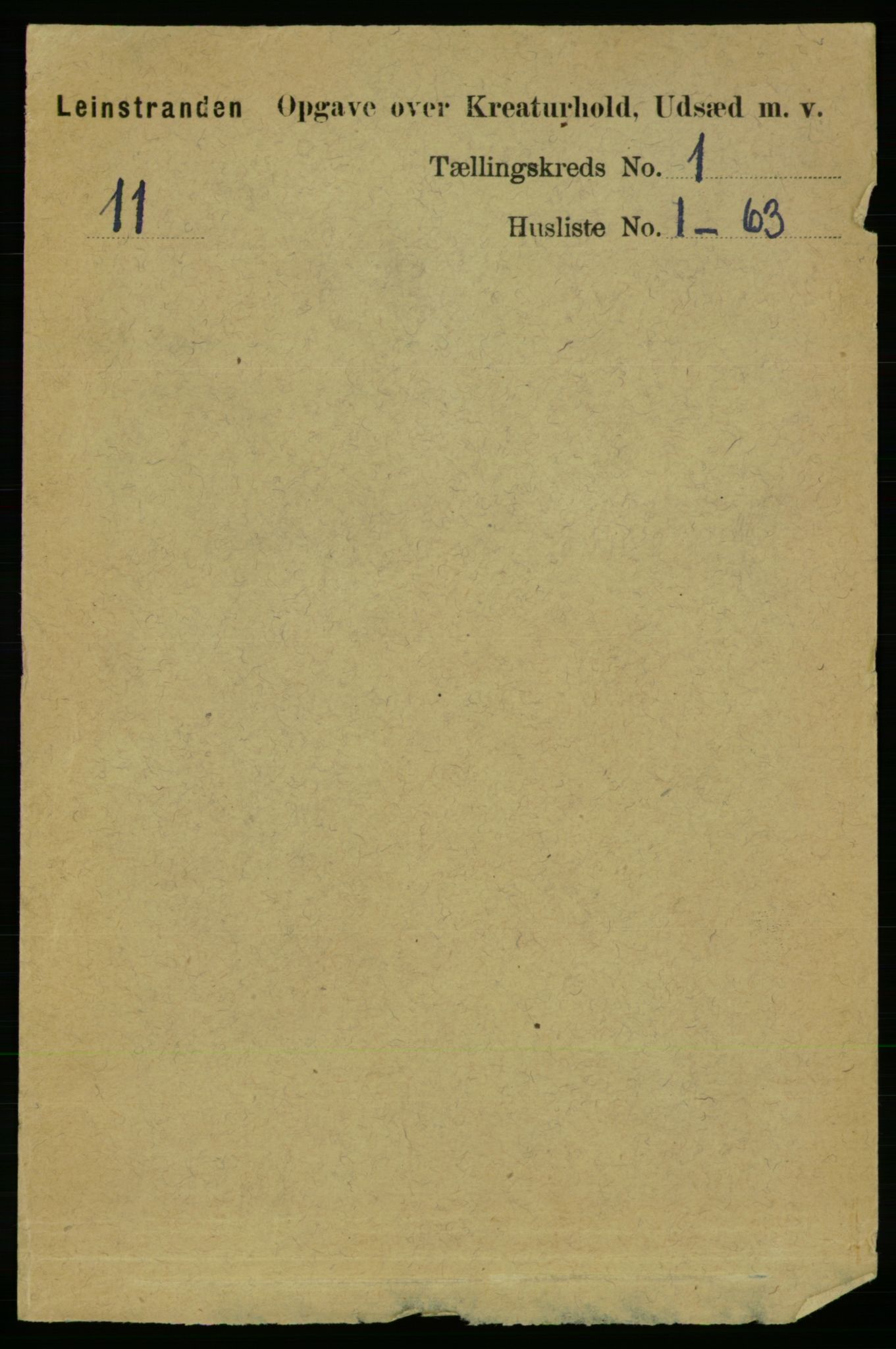 RA, 1891 census for 1654 Leinstrand, 1891, p. 1408