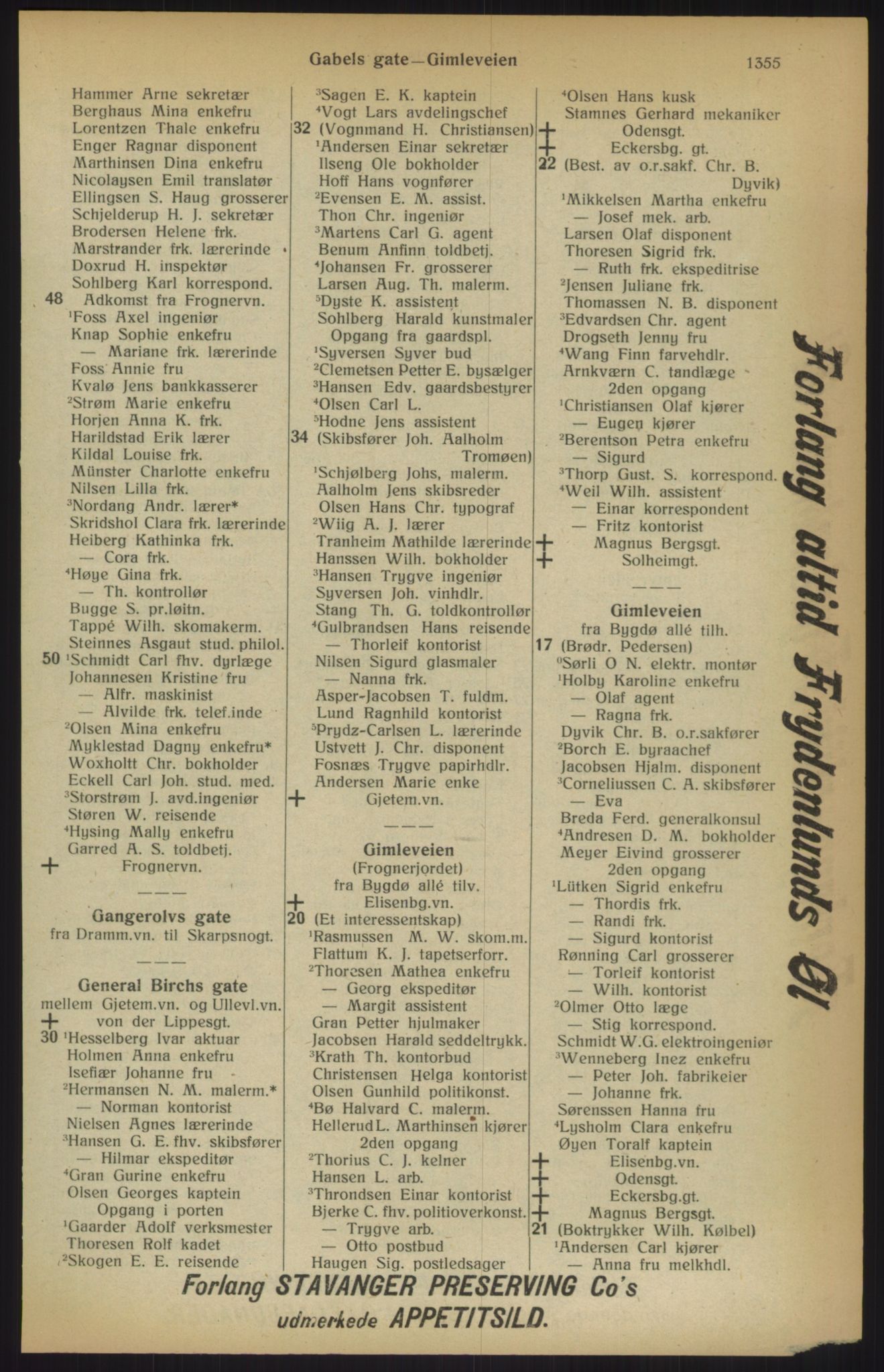 Kristiania/Oslo adressebok, PUBL/-, 1915, p. 1355