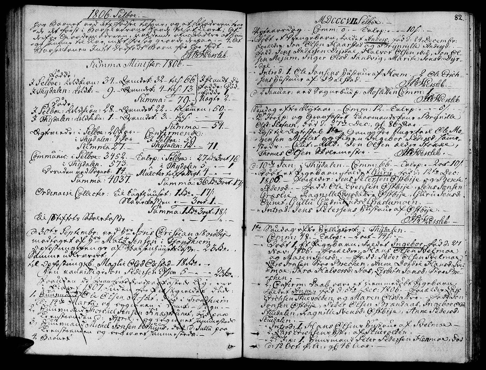 Ministerialprotokoller, klokkerbøker og fødselsregistre - Sør-Trøndelag, SAT/A-1456/695/L1140: Parish register (official) no. 695A03, 1801-1815, p. 82