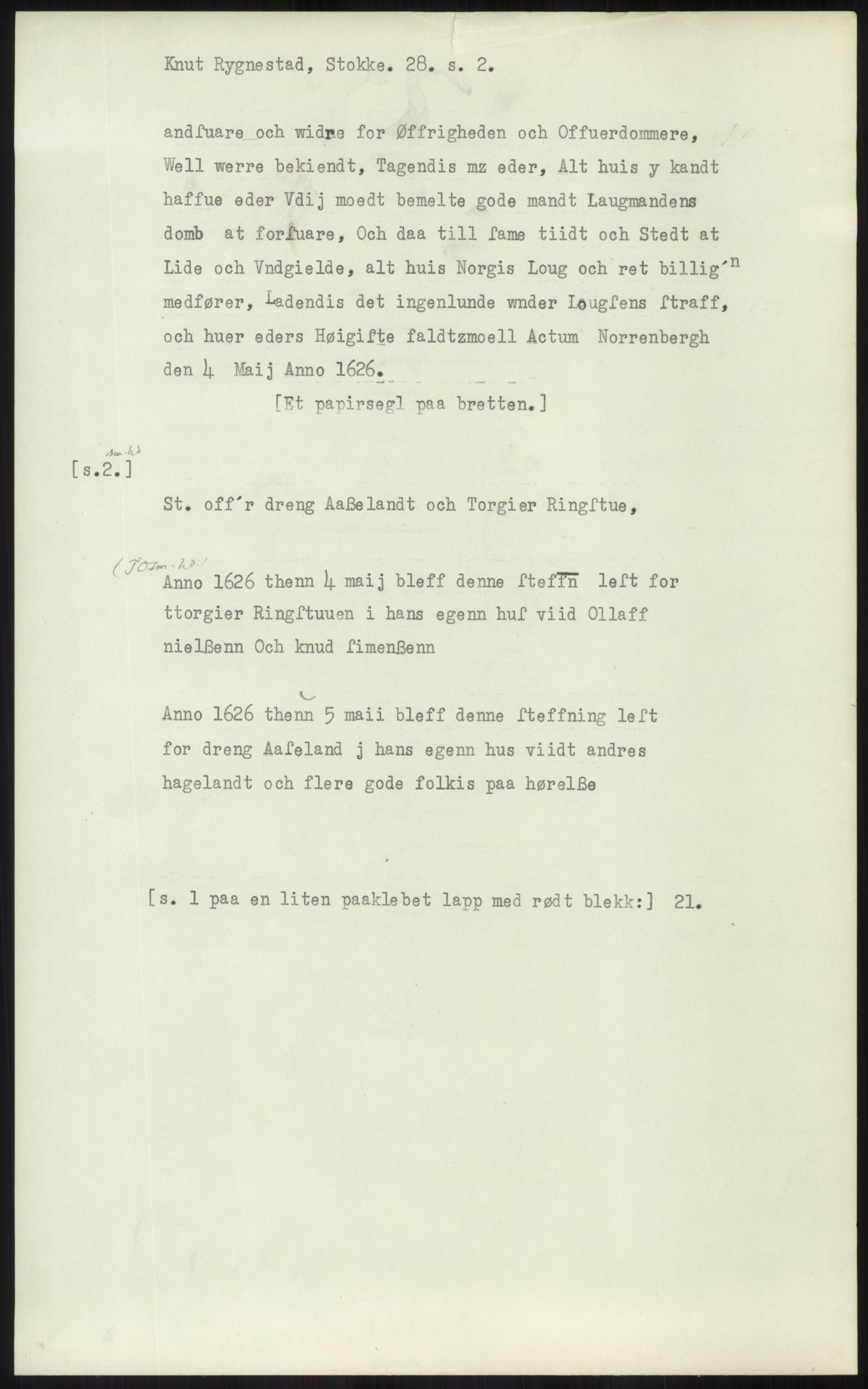 Samlinger til kildeutgivelse, Diplomavskriftsamlingen, AV/RA-EA-4053/H/Ha, p. 1555