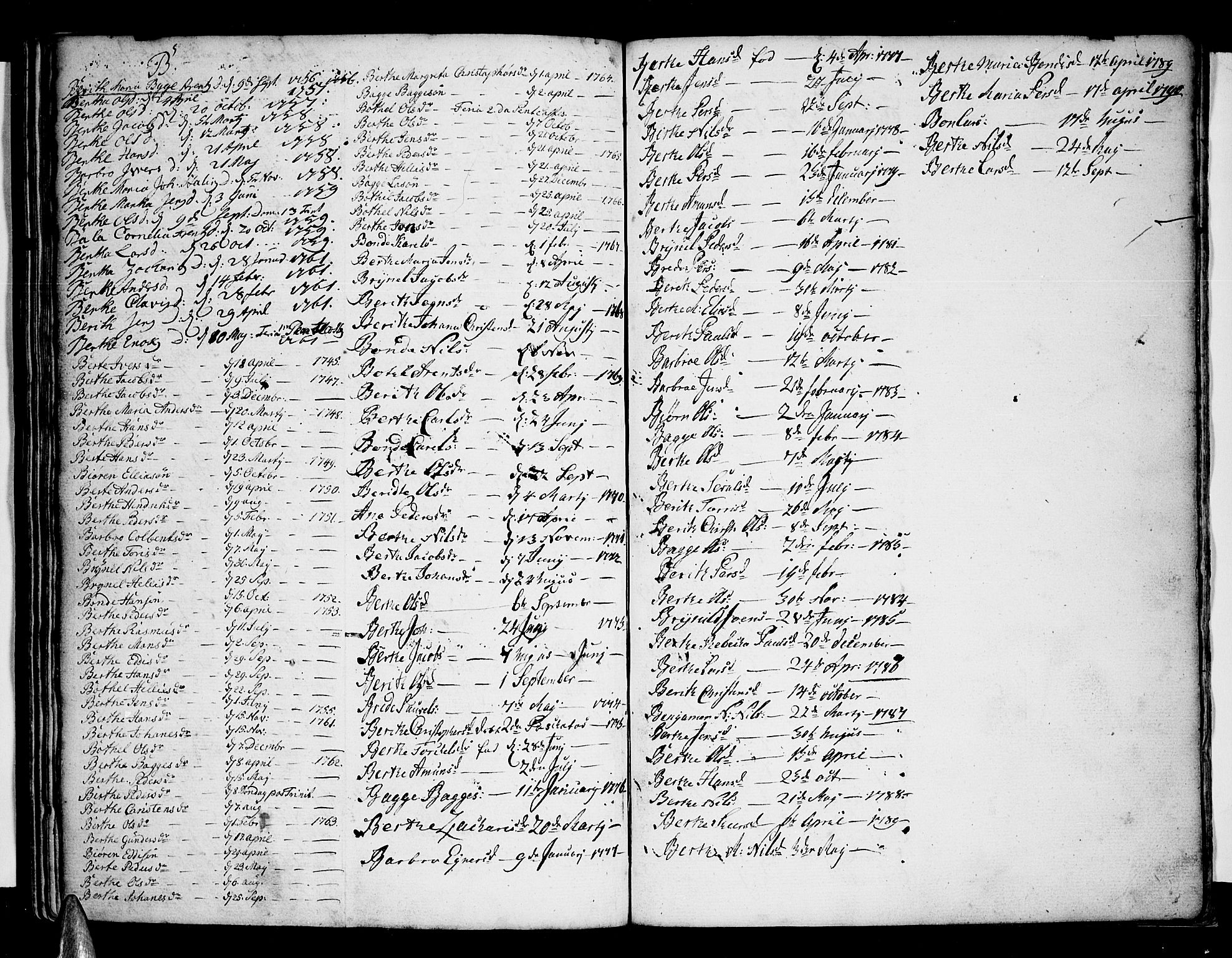 Ministerialprotokoller, klokkerbøker og fødselsregistre - Nordland, AV/SAT-A-1459/853/L0766: Parish register (official) no. 853A05, 1745-1791