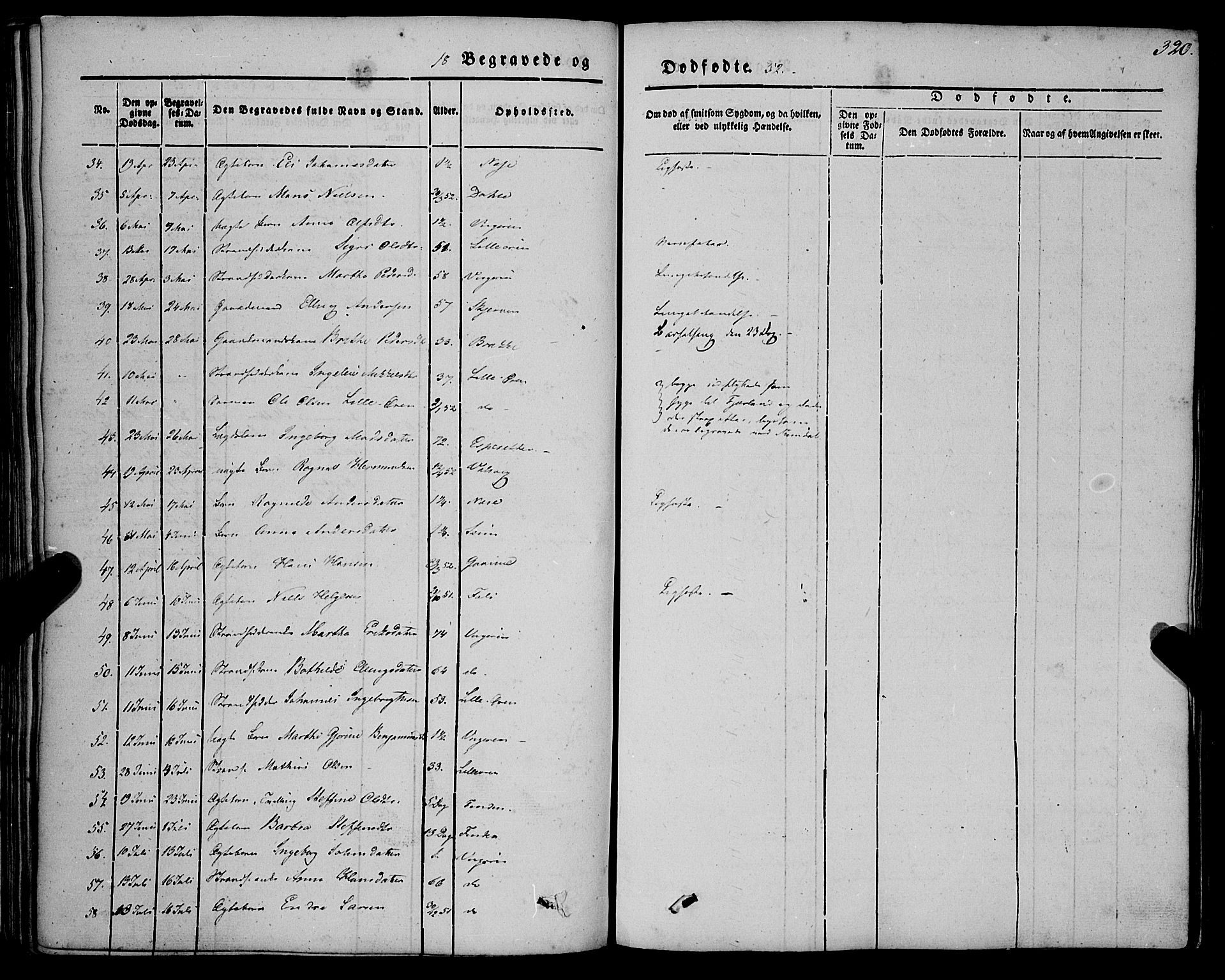 Vik sokneprestembete, AV/SAB-A-81501/H/Haa/Haaa/L0008: Parish register (official) no. A 8, 1846-1865, p. 320