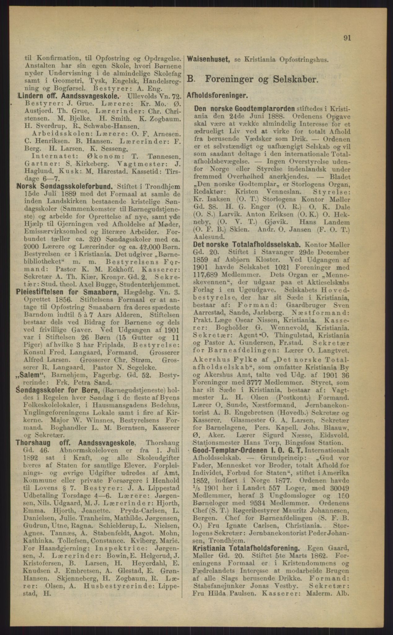 Kristiania/Oslo adressebok, PUBL/-, 1903, p. 91