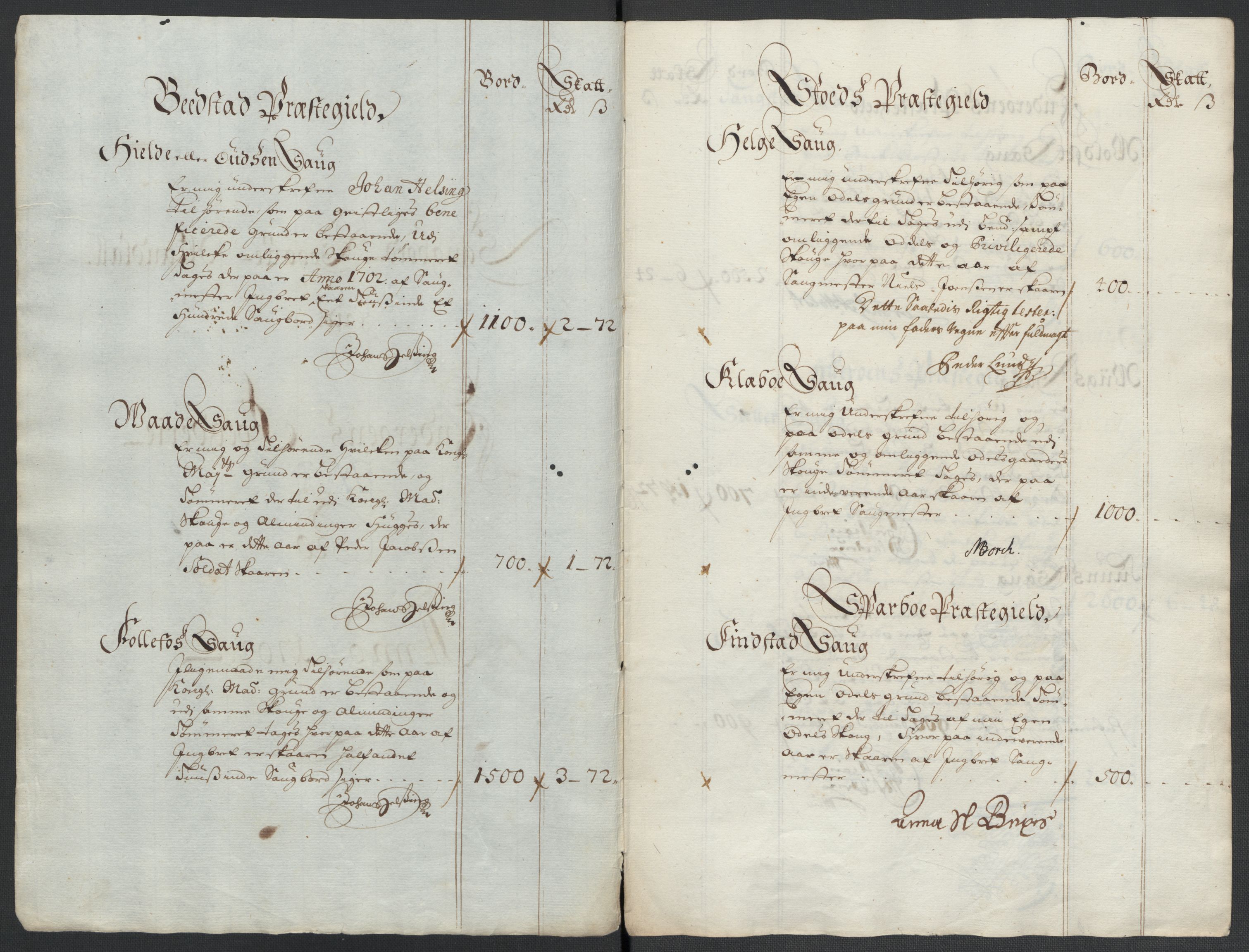 Rentekammeret inntil 1814, Reviderte regnskaper, Fogderegnskap, RA/EA-4092/R63/L4312: Fogderegnskap Inderøy, 1701-1702, p. 345