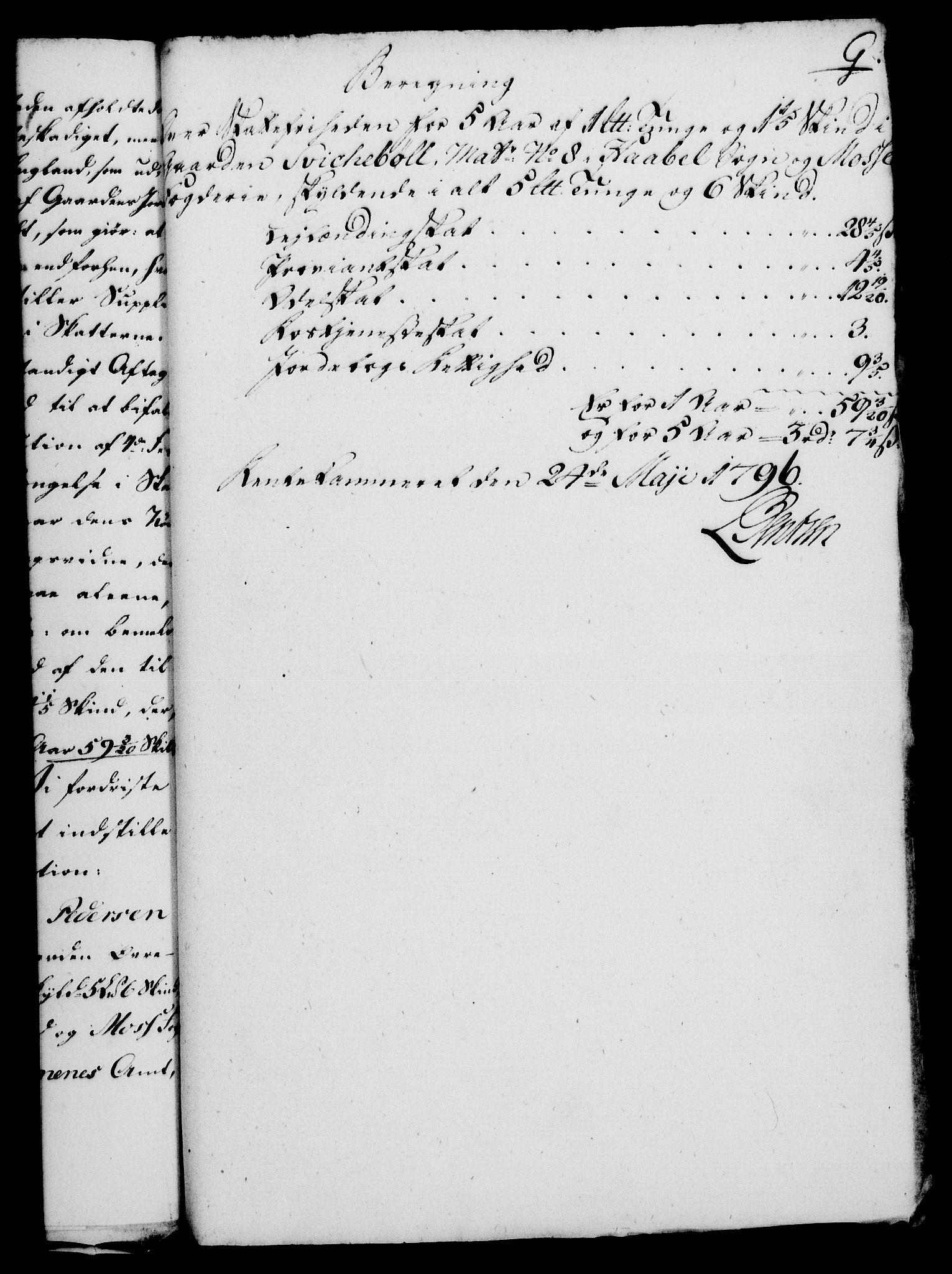 Rentekammeret, Kammerkanselliet, RA/EA-3111/G/Gf/Gfa/L0078: Norsk relasjons- og resolusjonsprotokoll (merket RK 52.78), 1796, p. 325