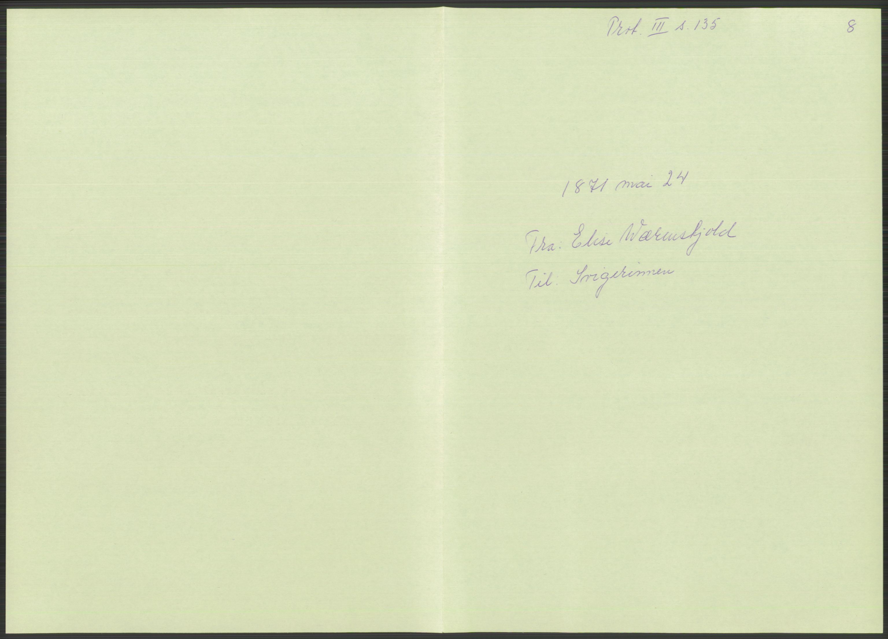 Samlinger til kildeutgivelse, Amerikabrevene, AV/RA-EA-4057/F/L0039: Innlån fra Ole Kolsrud, Buskerud og Ferdinand Næshagen, Østfold, 1860-1972, p. 83