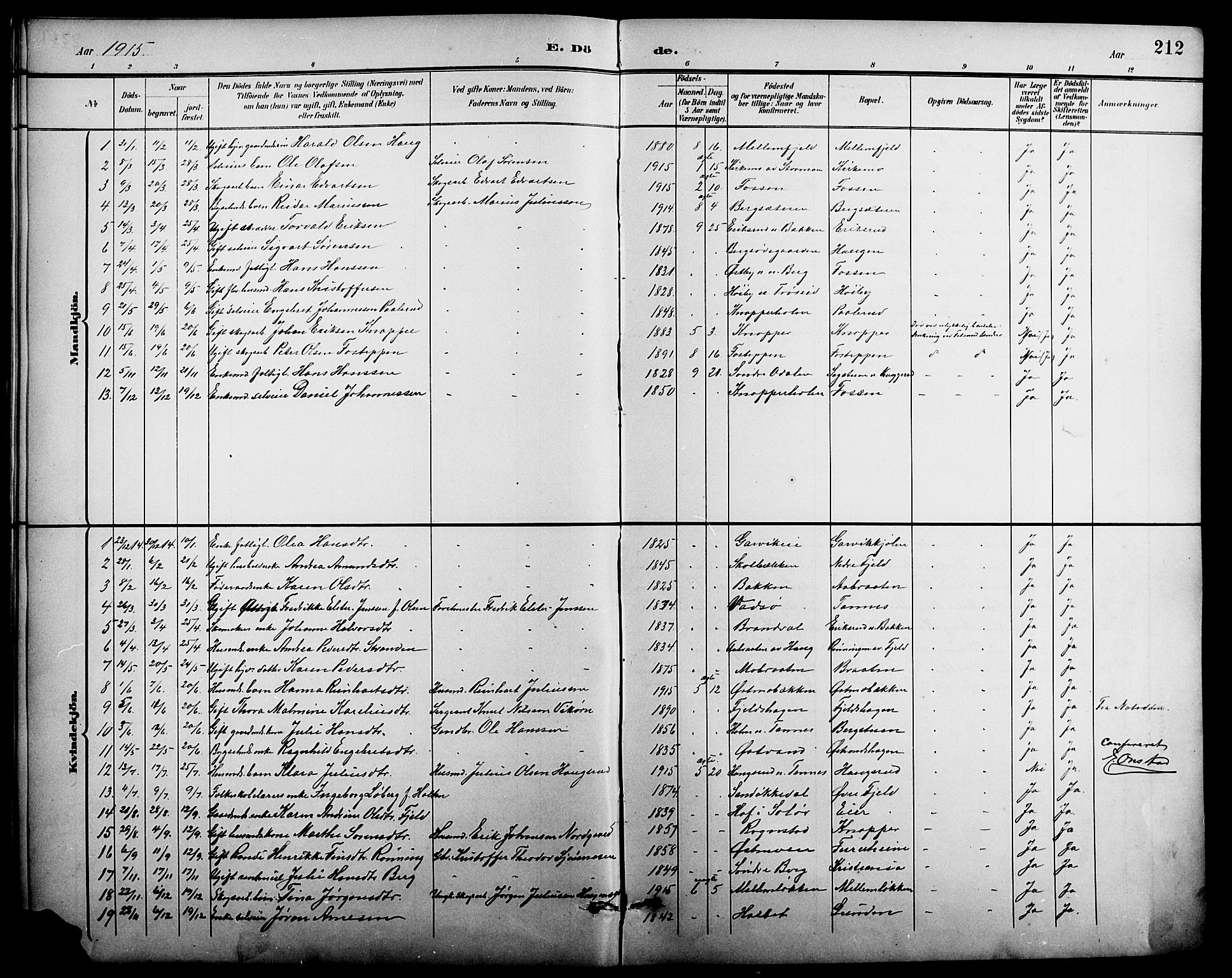 Nord-Odal prestekontor, AV/SAH-PREST-032/H/Ha/Hab/L0002: Parish register (copy) no. 2, 1895-1921, p. 212