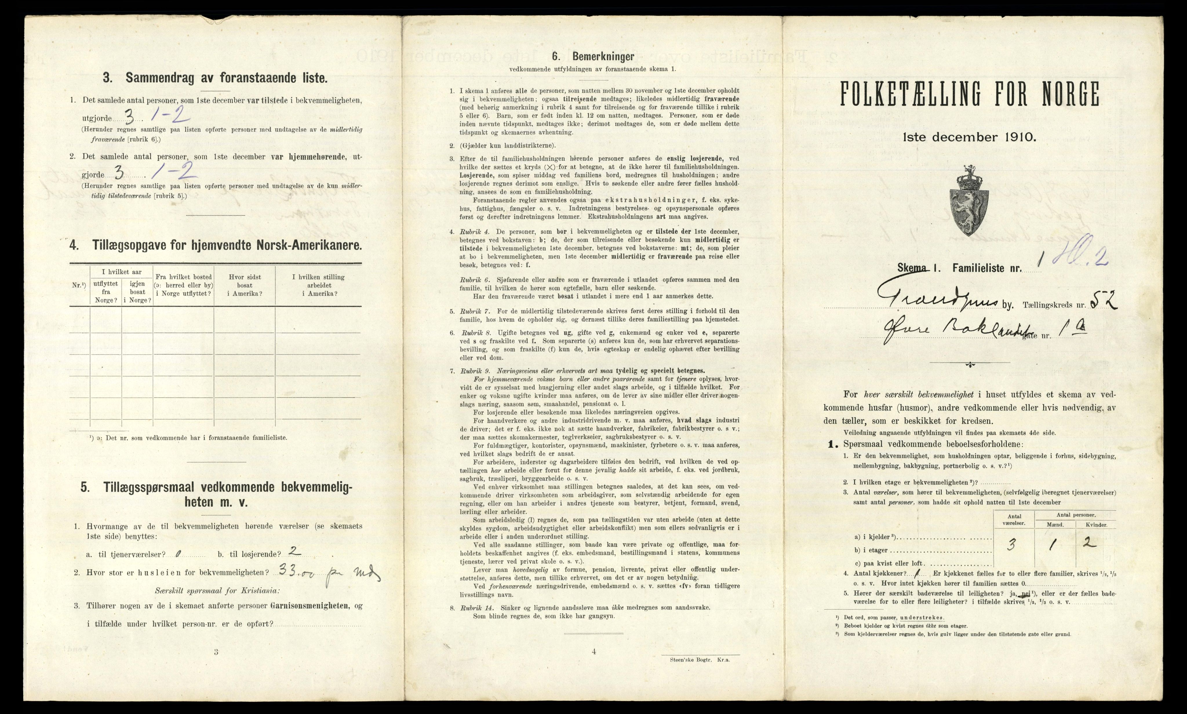 RA, 1910 census for Trondheim, 1910, p. 13667