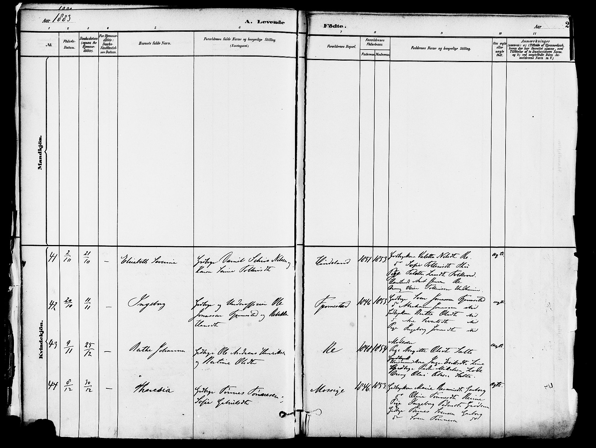 Lye sokneprestkontor, AV/SAST-A-101794/001/30BA/L0009: Parish register (official) no. A 8, 1881-1892, p. 28