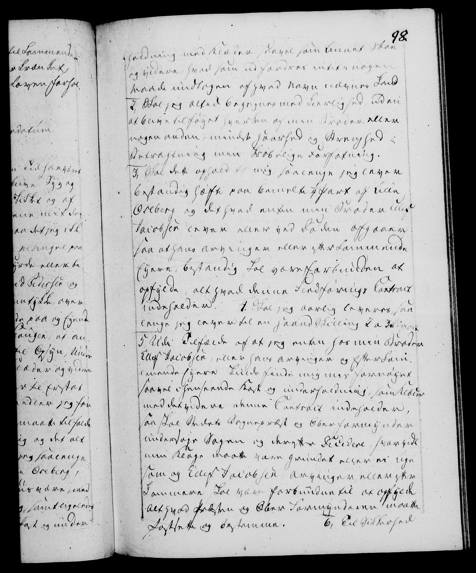 Danske Kanselli 1572-1799, AV/RA-EA-3023/F/Fc/Fca/Fcaa/L0054: Norske registre, 1792-1793, p. 98a