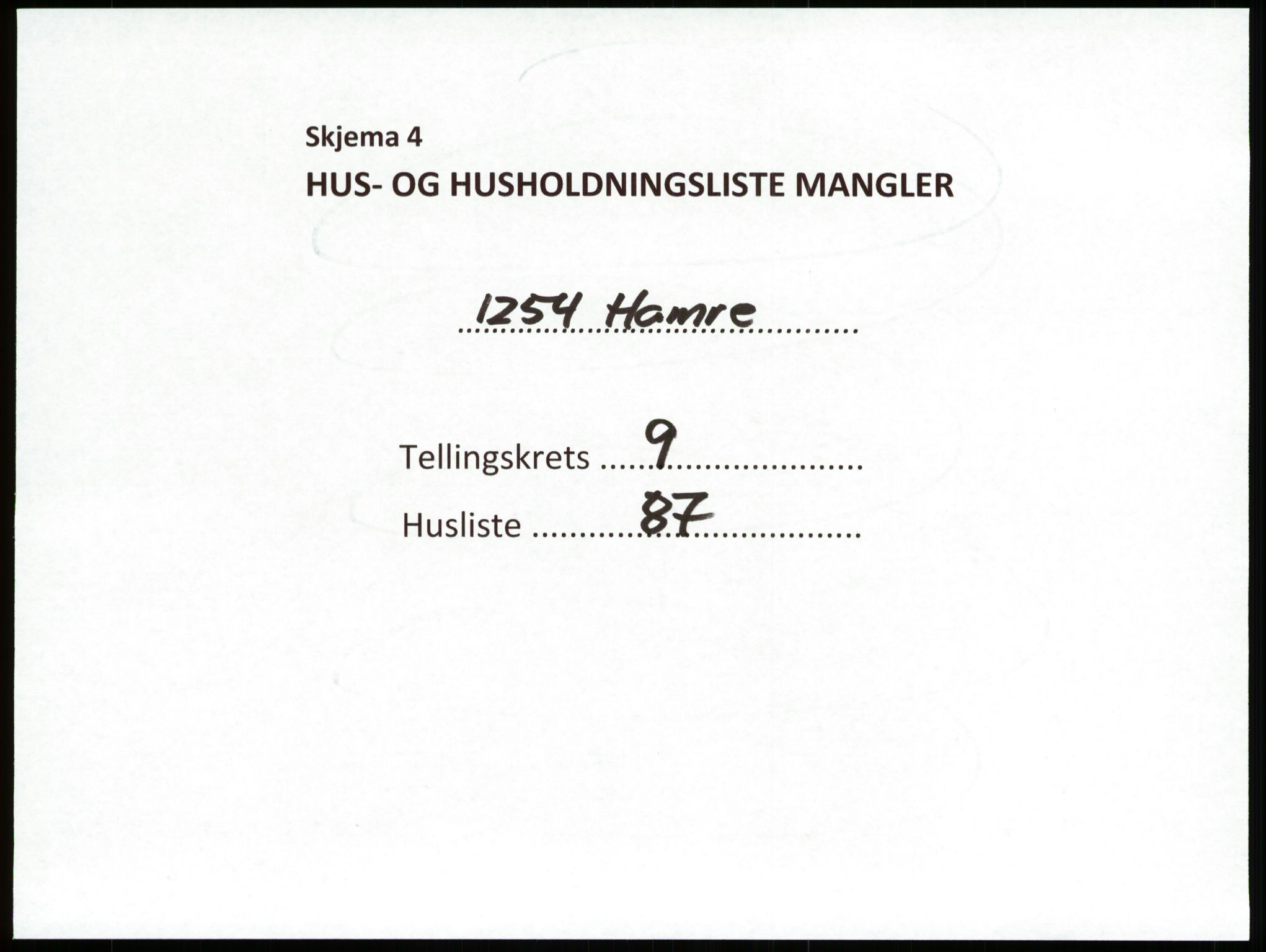 SAB, 1920 census for Hamre, 1920, p. 888