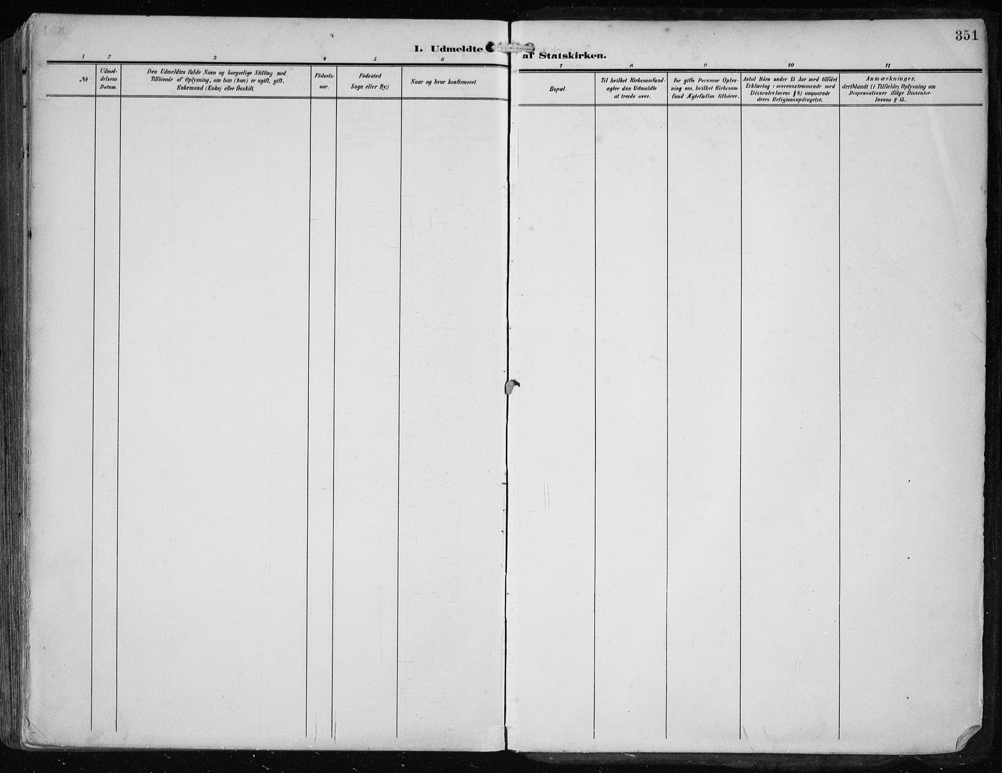 Haugesund sokneprestkontor, AV/SAST-A -101863/H/Ha/Haa/L0010: Parish register (official) no. A 10, 1909-1935, p. 351