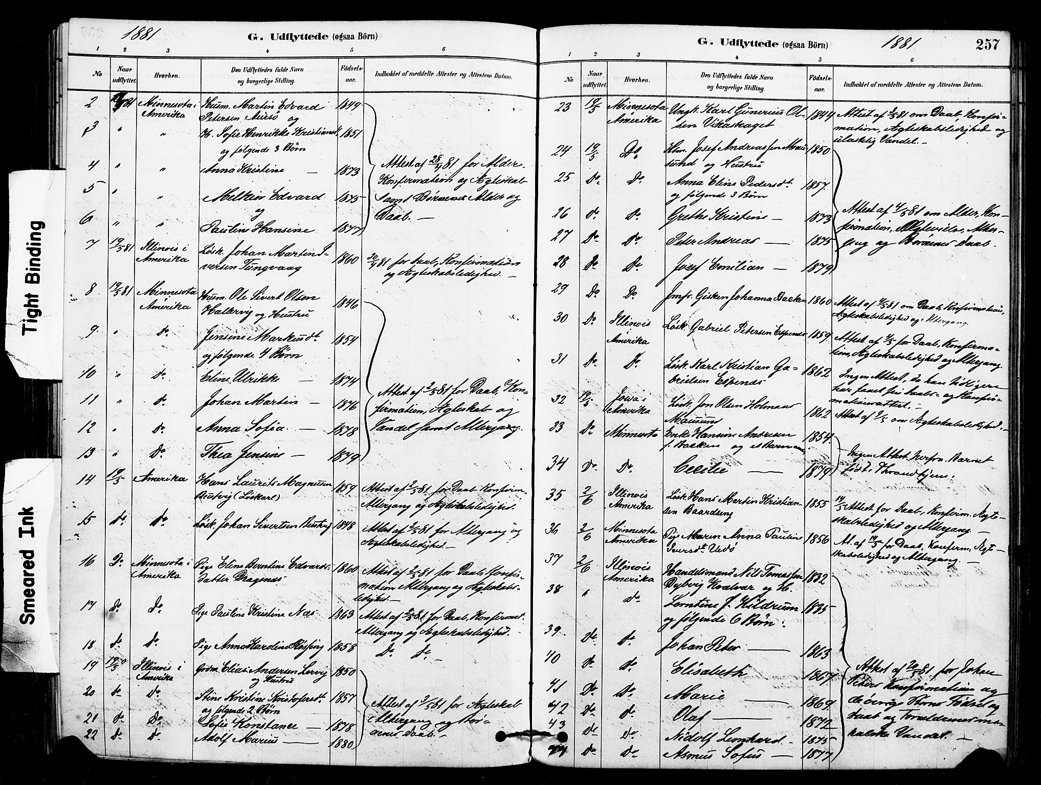 Ministerialprotokoller, klokkerbøker og fødselsregistre - Sør-Trøndelag, SAT/A-1456/640/L0578: Parish register (official) no. 640A03, 1879-1889, p. 257