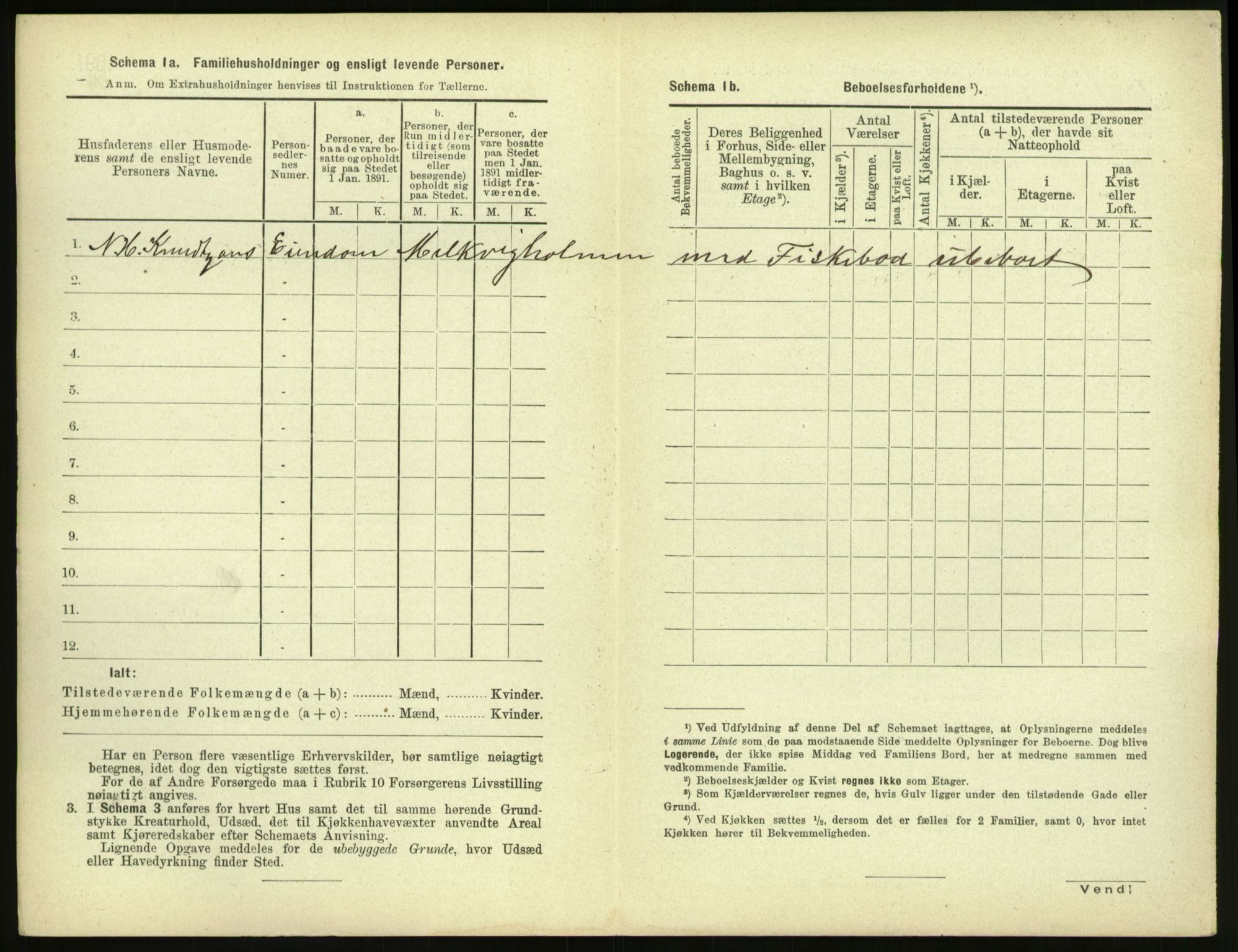 RA, 1891 census for 1503 Kristiansund, 1891, p. 1489