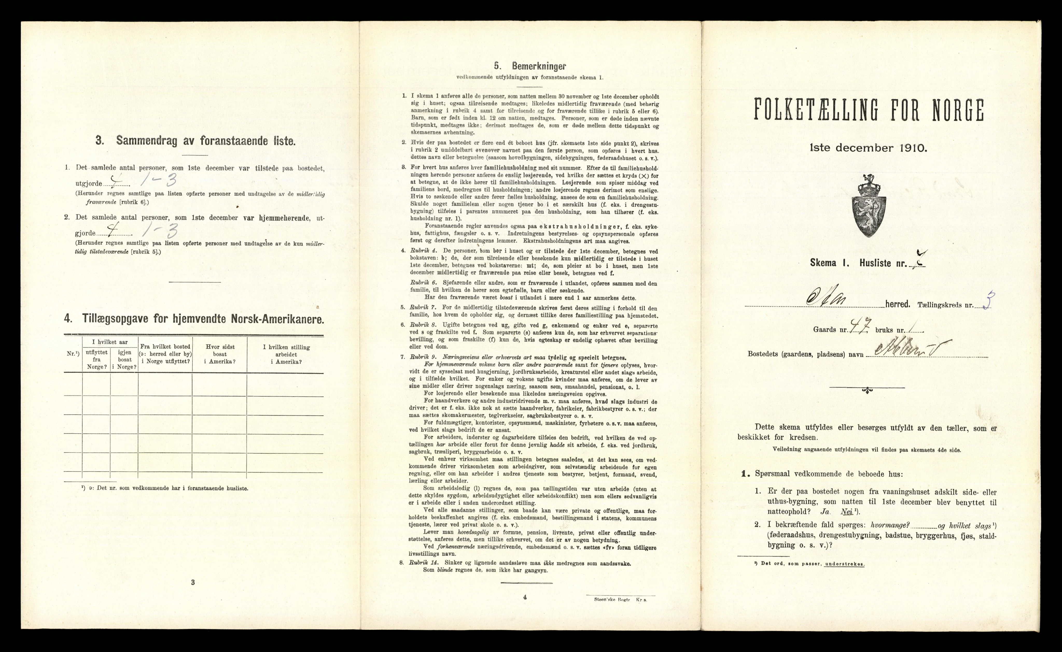 RA, 1910 census for Ås, 1910, p. 469