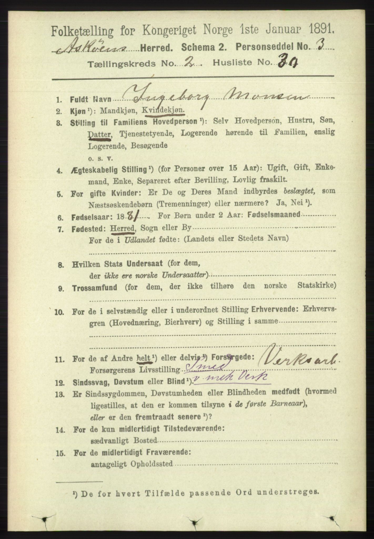 RA, 1891 census for 1247 Askøy, 1891, p. 1588