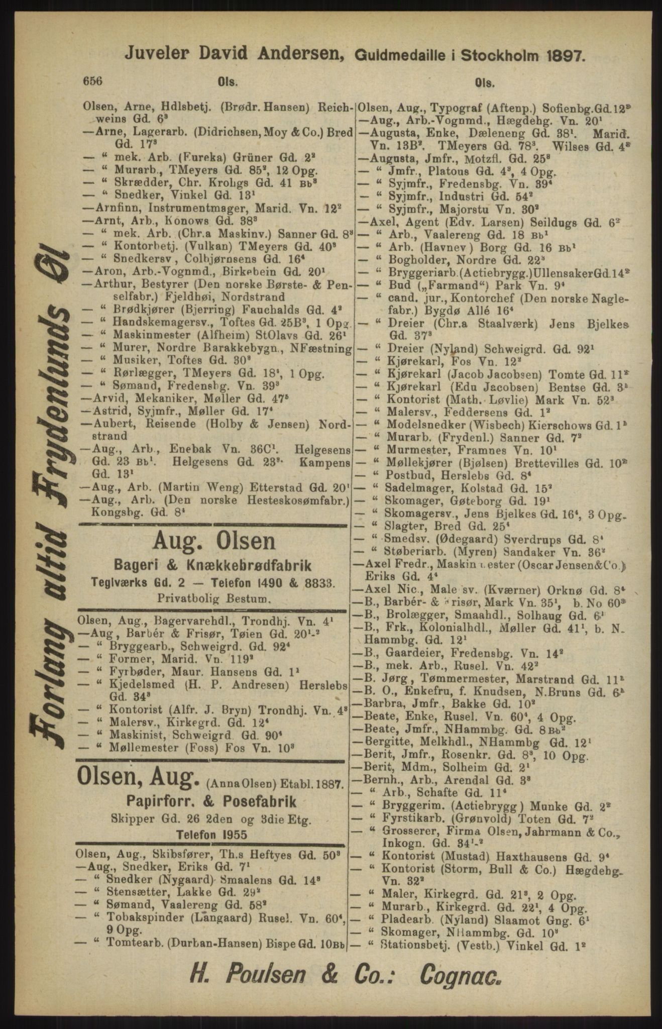 Kristiania/Oslo adressebok, PUBL/-, 1904, p. 656