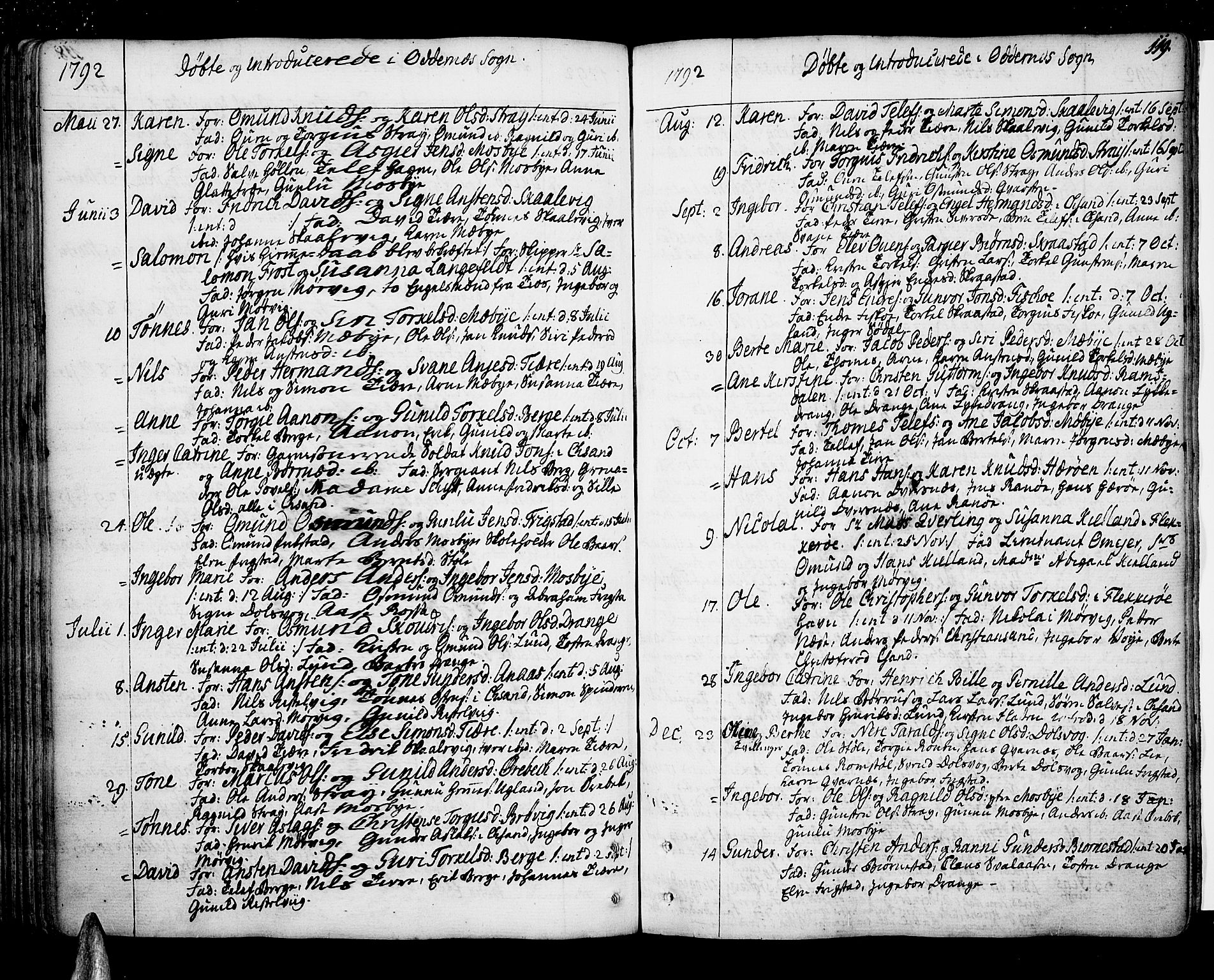 Oddernes sokneprestkontor, AV/SAK-1111-0033/F/Fa/Faa/L0004: Parish register (official) no. A 4, 1764-1820, p. 119