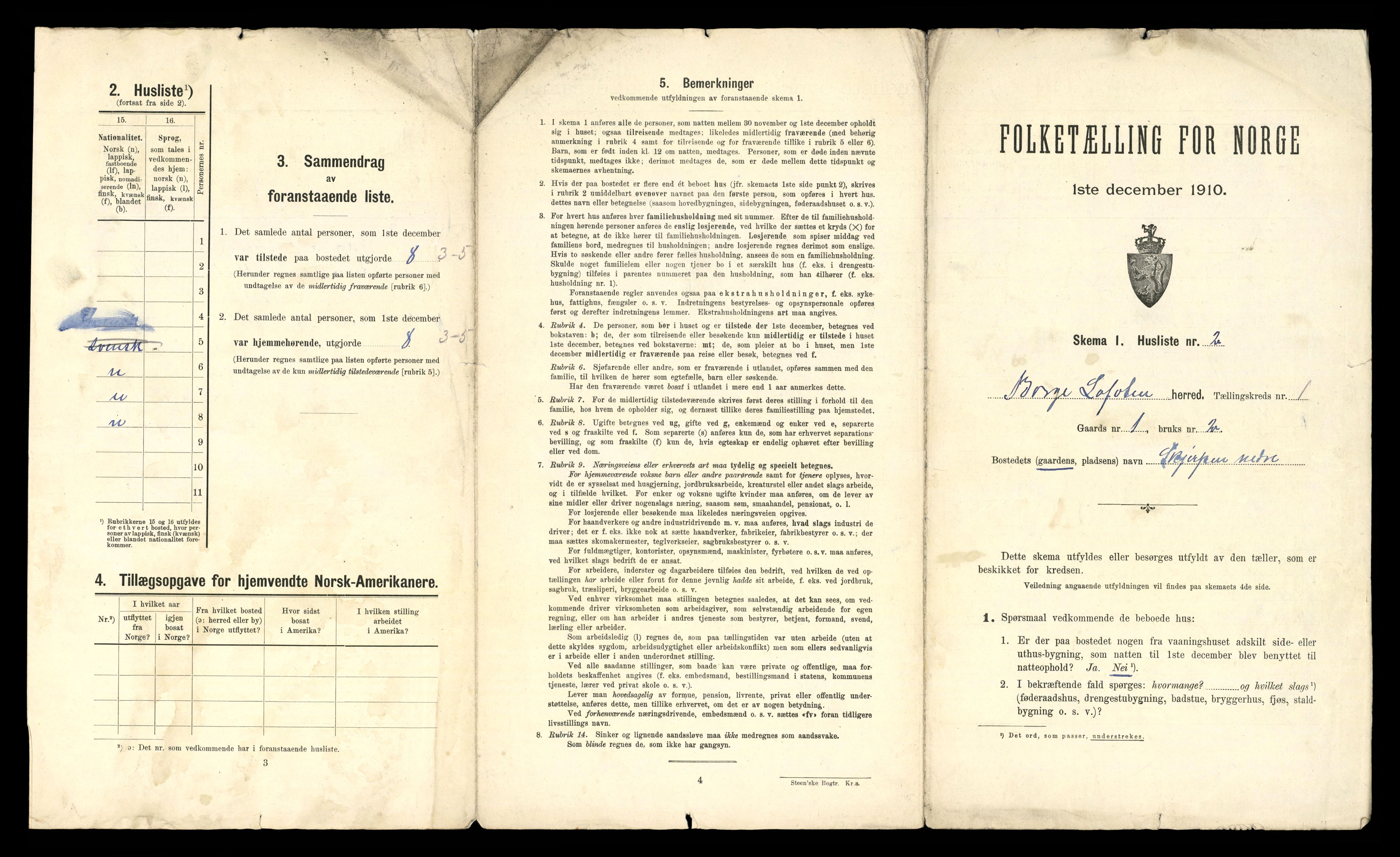 RA, 1910 census for Borge, 1910, p. 59