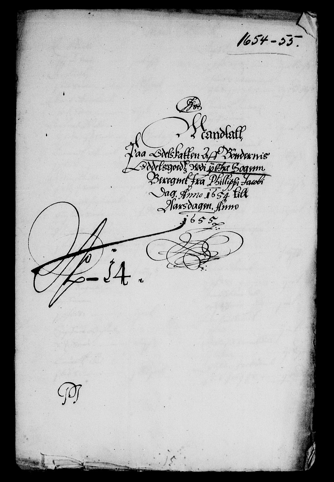 Rentekammeret inntil 1814, Reviderte regnskaper, Lensregnskaper, RA/EA-5023/R/Rb/Rbt/L0129: Bergenhus len, 1654-1655