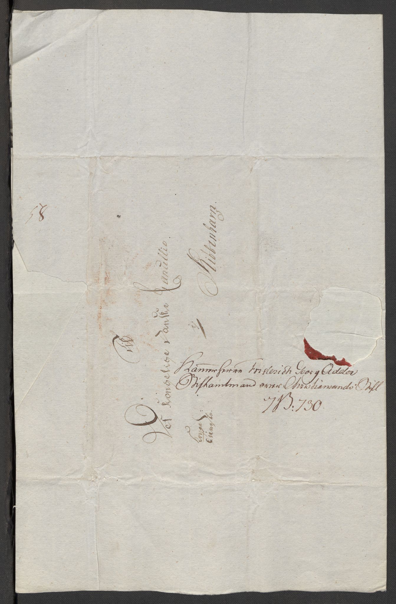 Danske Kanselli, Skapsaker, AV/RA-EA-4061/F/L0095: Skap 16, pakke 7 I, 1785-1786, p. 73