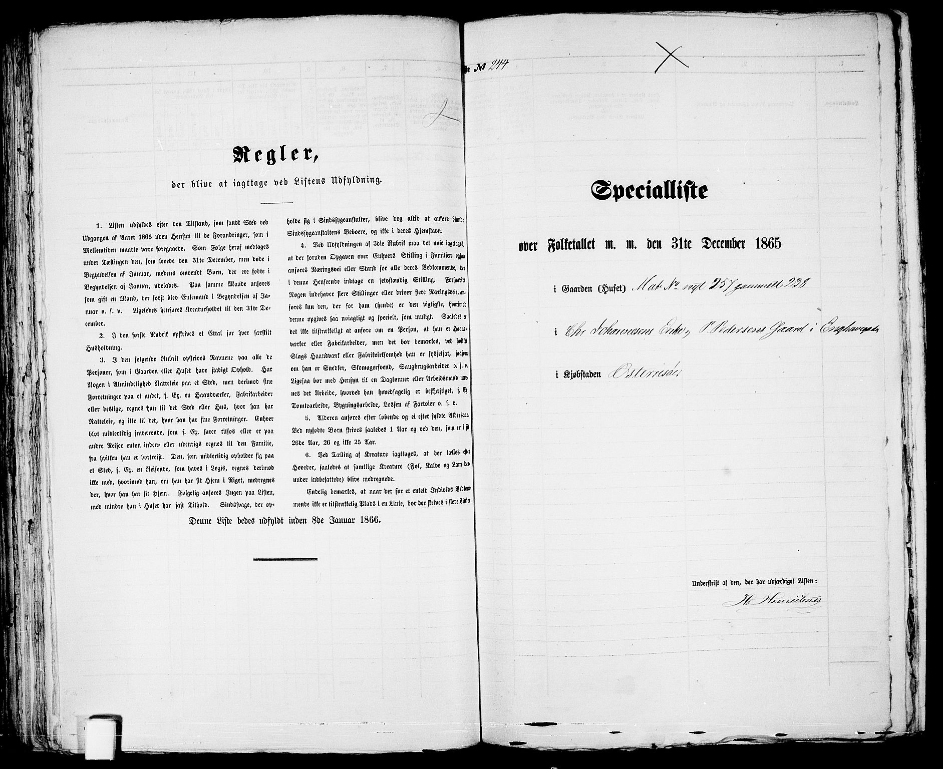 RA, 1865 census for Risør/Risør, 1865, p. 499