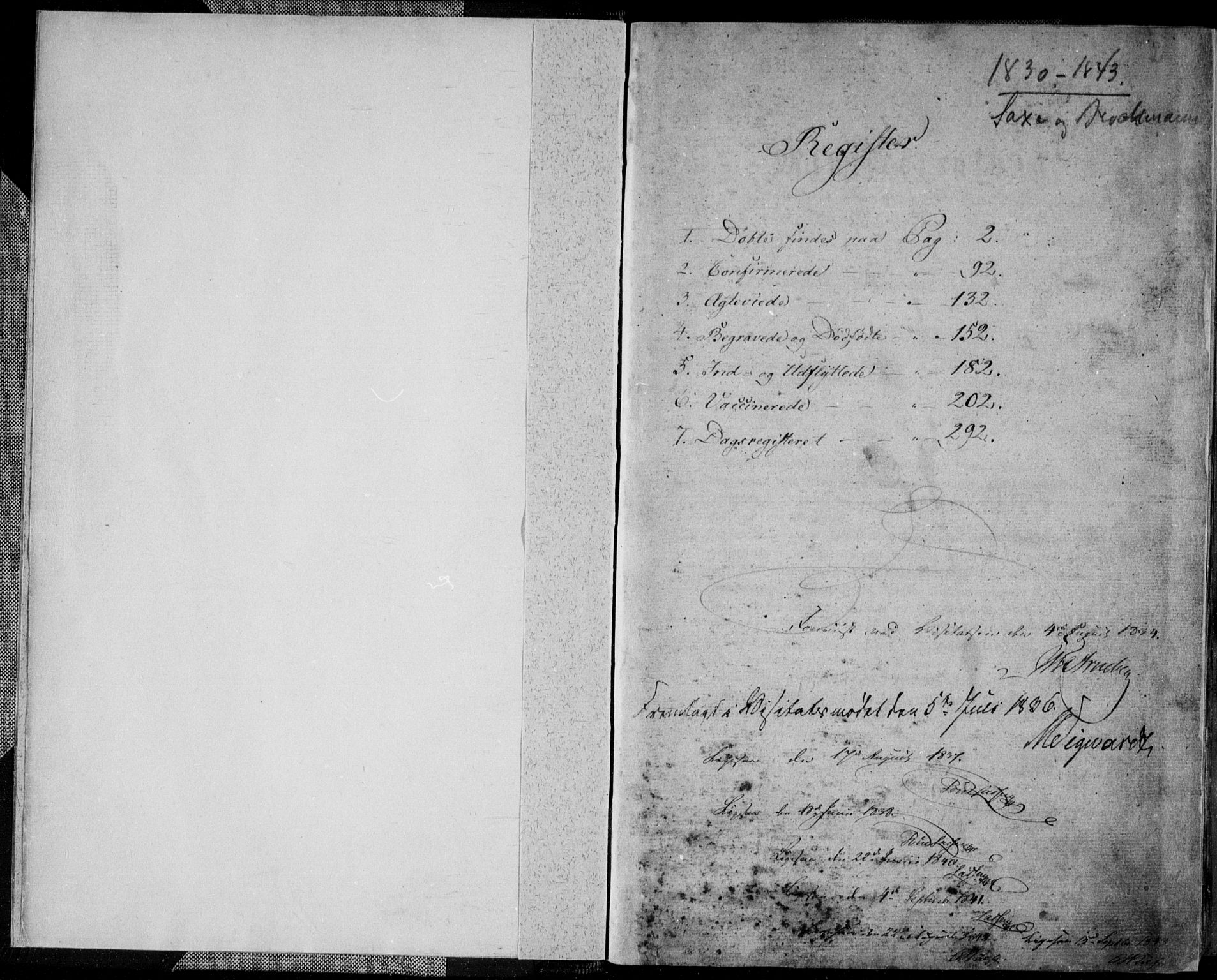 Kvinesdal sokneprestkontor, AV/SAK-1111-0026/F/Fa/Fab/L0004: Parish register (official) no. A 4, 1829-1843