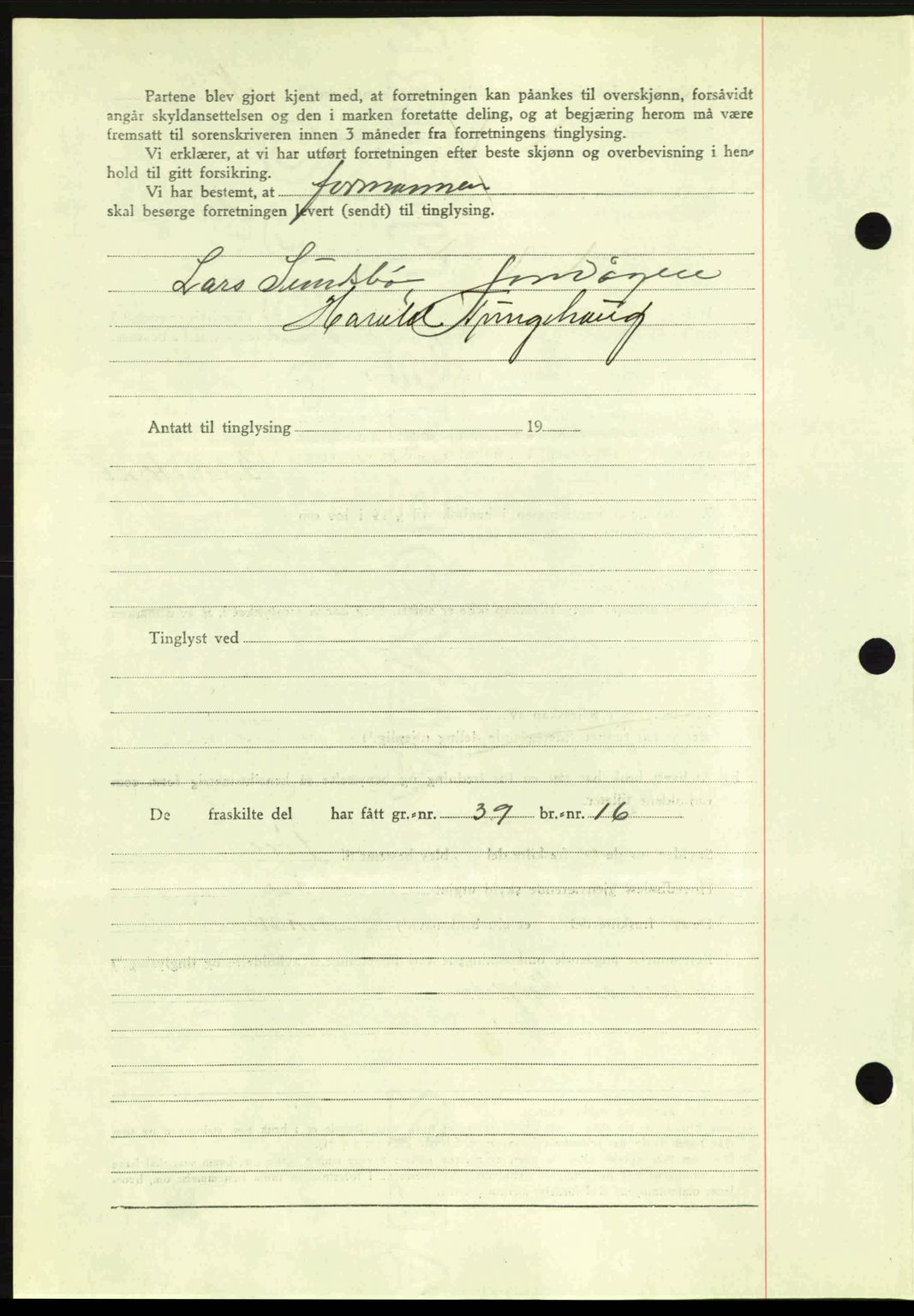 Romsdal sorenskriveri, AV/SAT-A-4149/1/2/2C: Mortgage book no. A13, 1942-1943, Diary no: : 31/1943