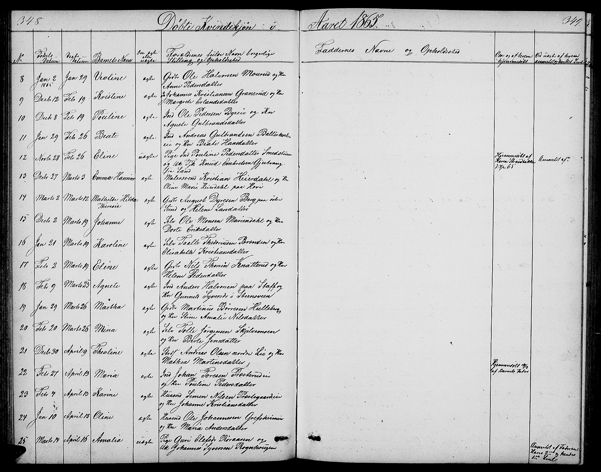 Nes prestekontor, Hedmark, AV/SAH-PREST-020/L/La/L0005: Parish register (copy) no. 5, 1852-1889, p. 348-349