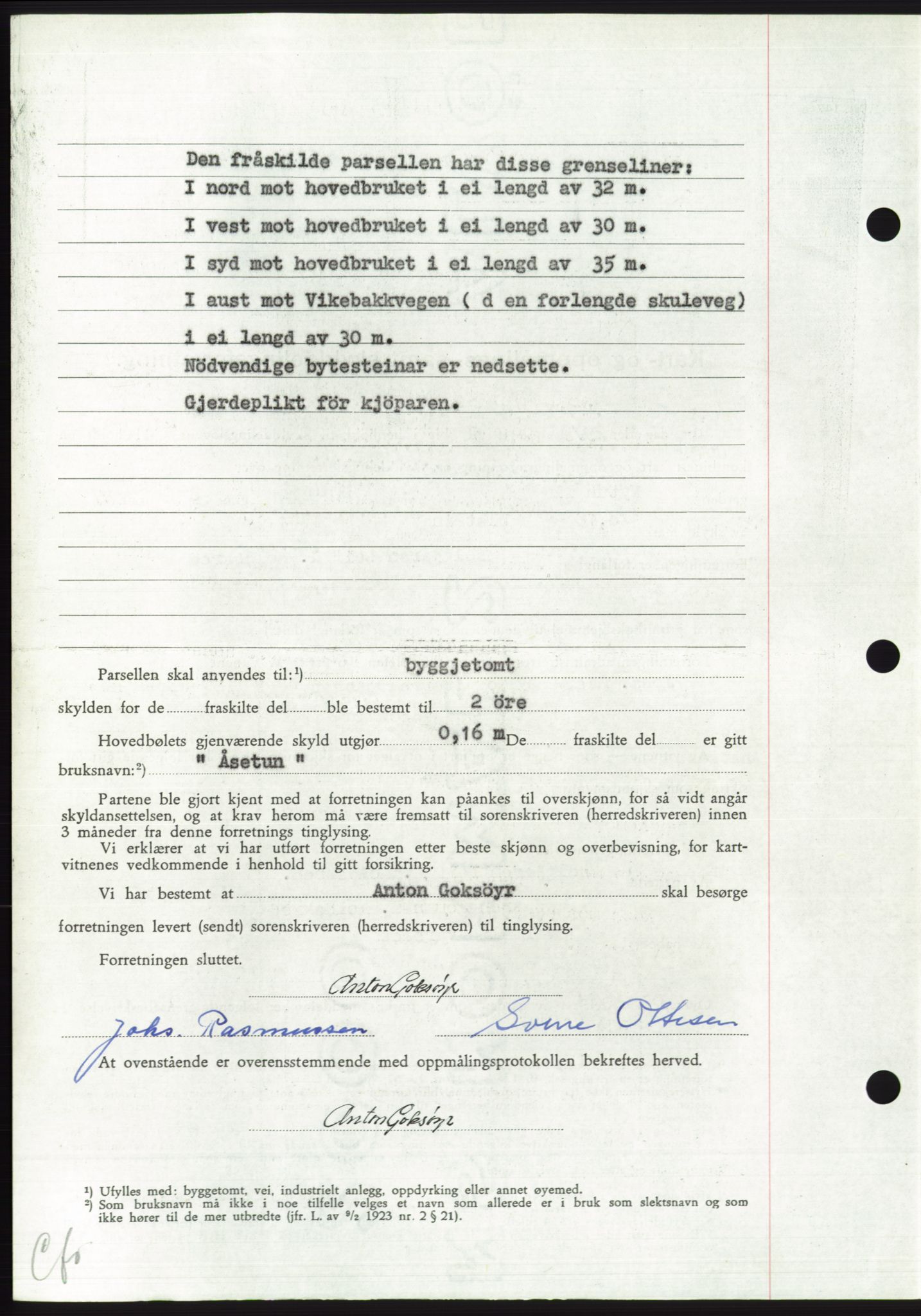 Søre Sunnmøre sorenskriveri, AV/SAT-A-4122/1/2/2C/L0110: Mortgage book no. 36A, 1958-1958, Diary no: : 2097/1958