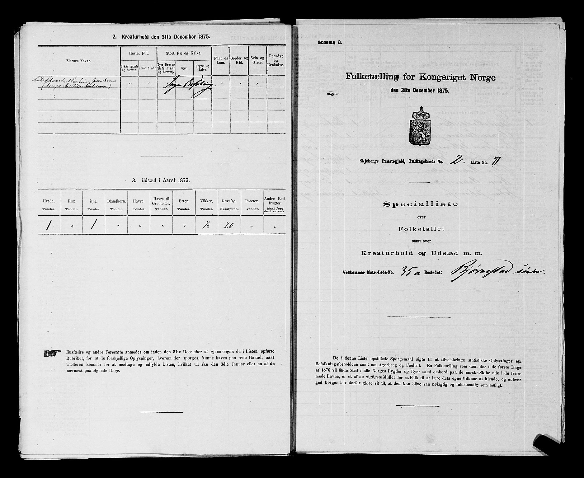 RA, 1875 census for 0115P Skjeberg, 1875, p. 368