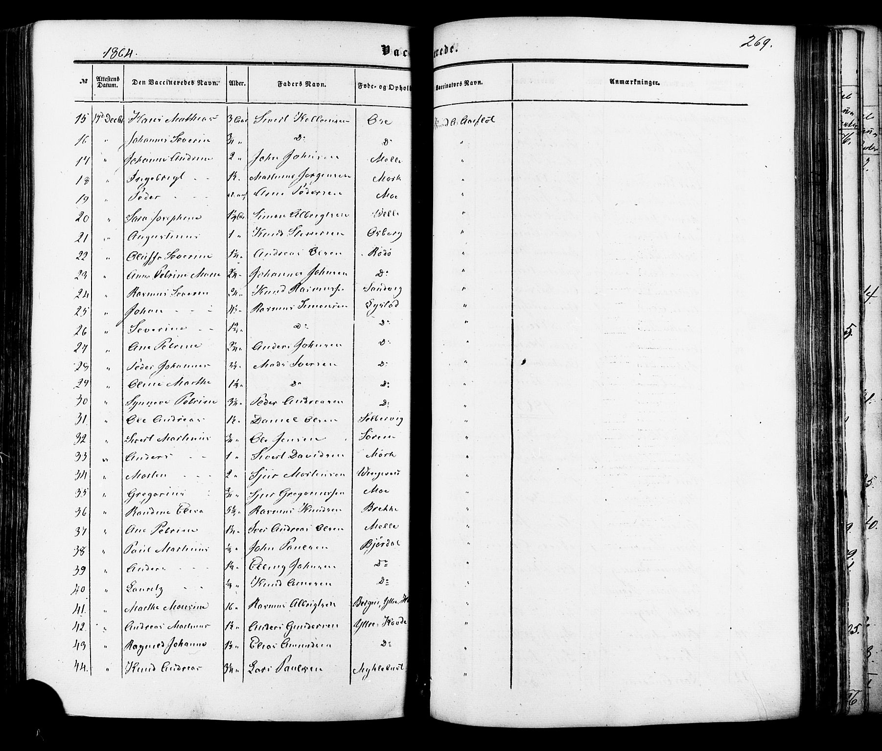 Ministerialprotokoller, klokkerbøker og fødselsregistre - Møre og Romsdal, AV/SAT-A-1454/513/L0175: Parish register (official) no. 513A02, 1856-1877, p. 269