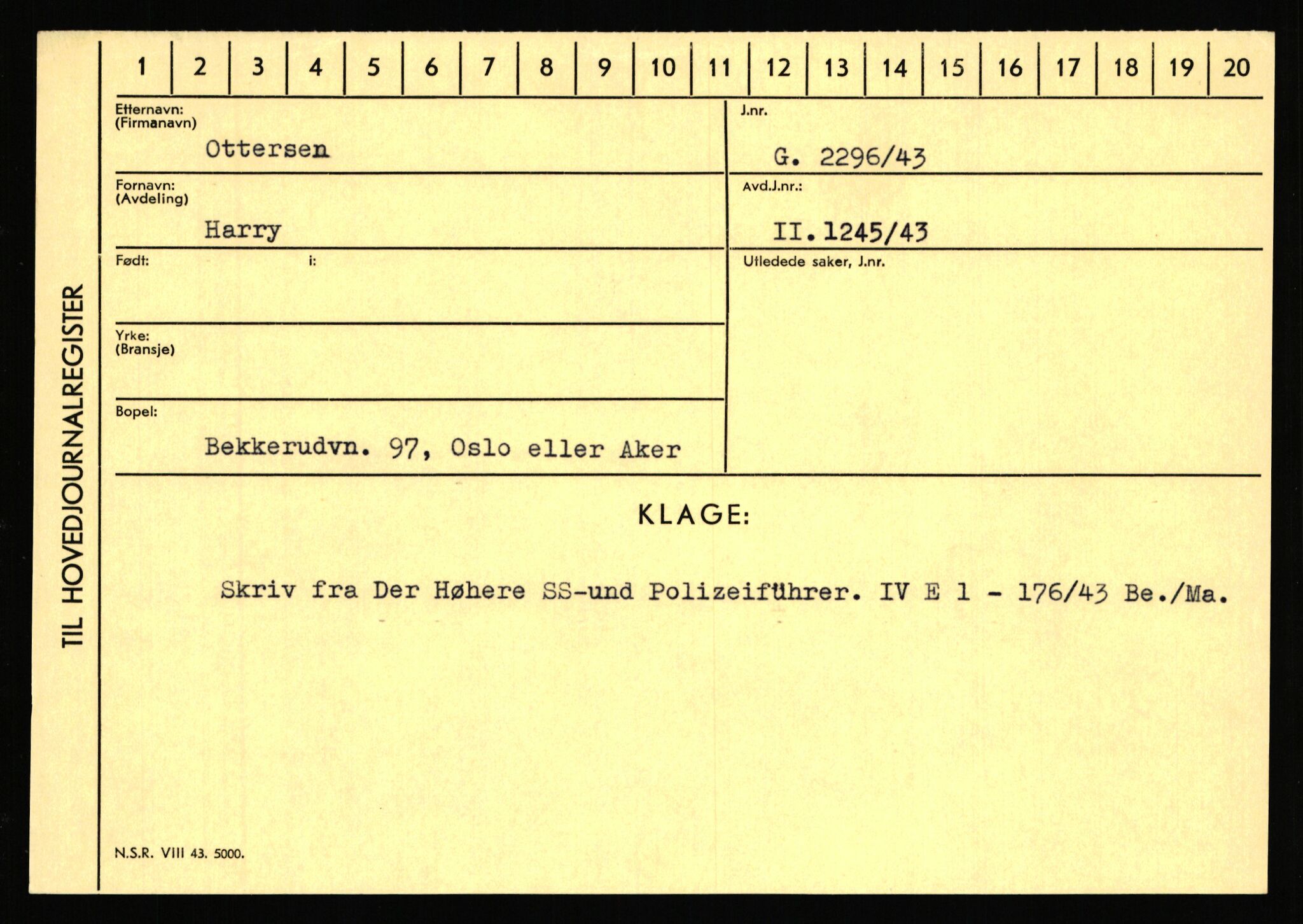 Statspolitiet - Hovedkontoret / Osloavdelingen, AV/RA-S-1329/C/Ca/L0012: Oanæs - Quistgaard	, 1943-1945, p. 2717