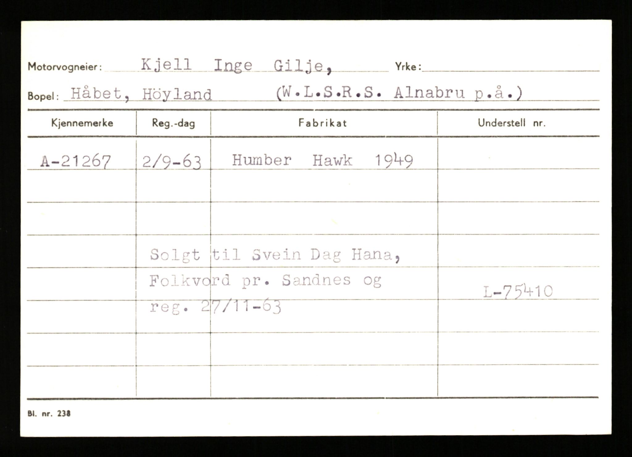 Stavanger trafikkstasjon, AV/SAST-A-101942/0/G/L0004: Registreringsnummer: 15497 - 22957, 1930-1971, p. 2626