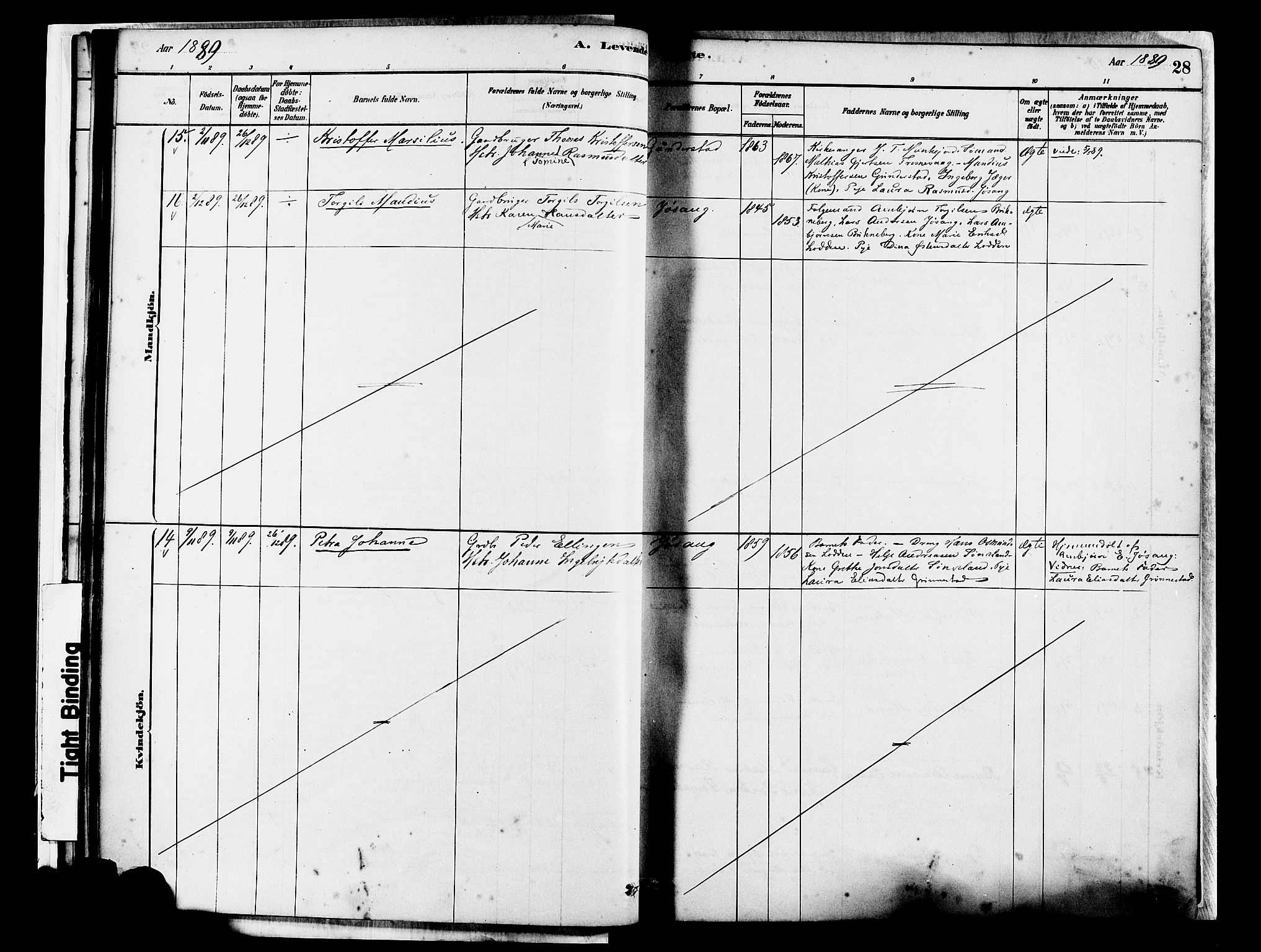 Tysvær sokneprestkontor, AV/SAST-A -101864/H/Ha/Haa/L0007: Parish register (official) no. A 7, 1878-1897, p. 28