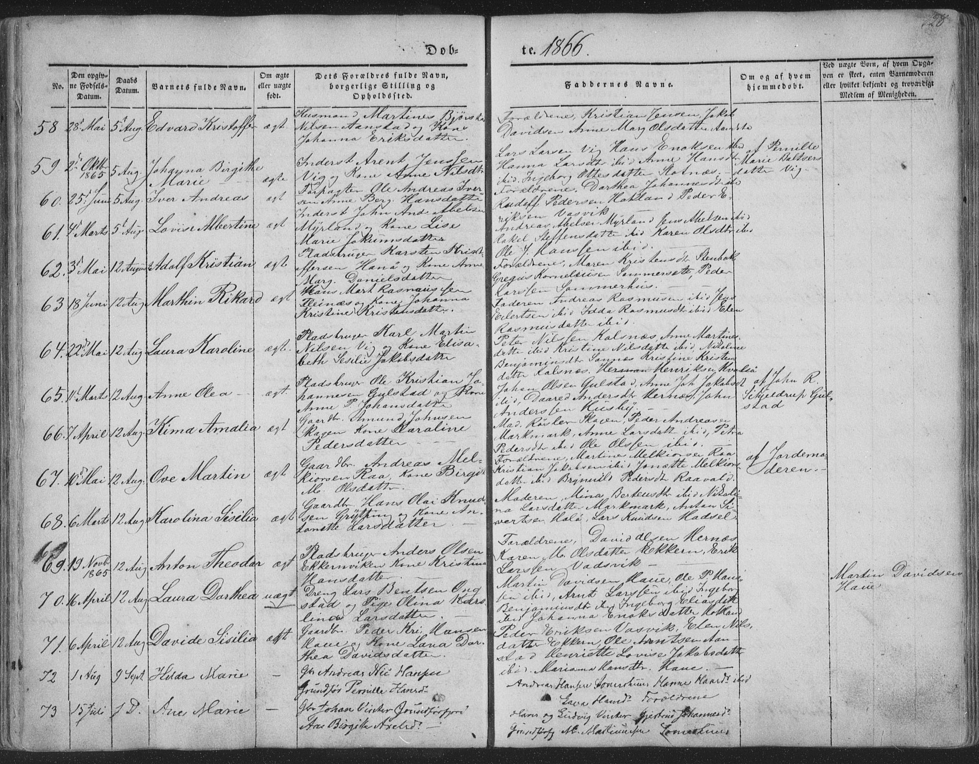 Ministerialprotokoller, klokkerbøker og fødselsregistre - Nordland, SAT/A-1459/888/L1241: Parish register (official) no. 888A07, 1849-1869, p. 128