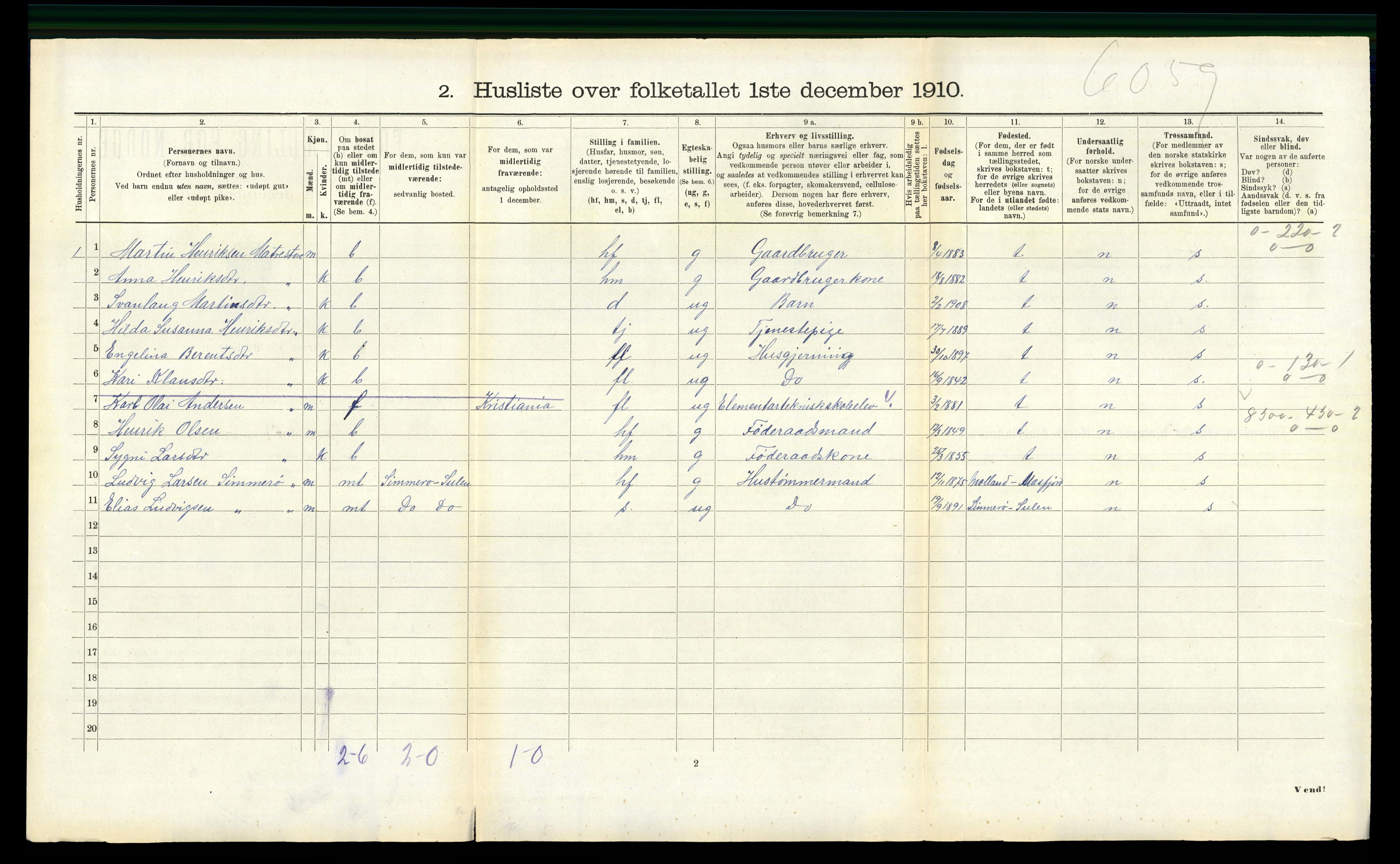 RA, 1910 census for Masfjorden, 1910, p. 639