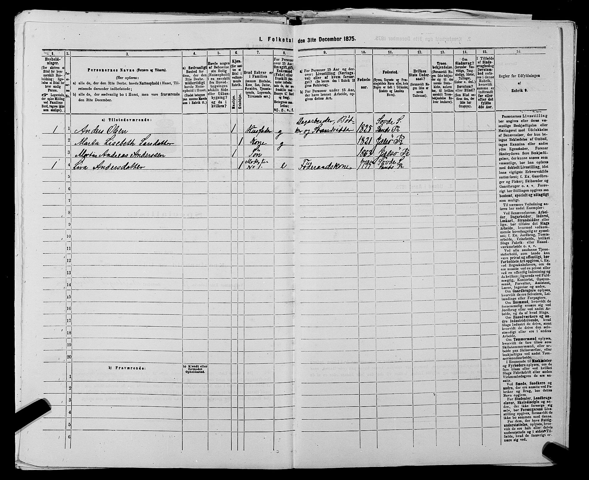 SAST, 1875 census for 1138P Jelsa, 1875, p. 103