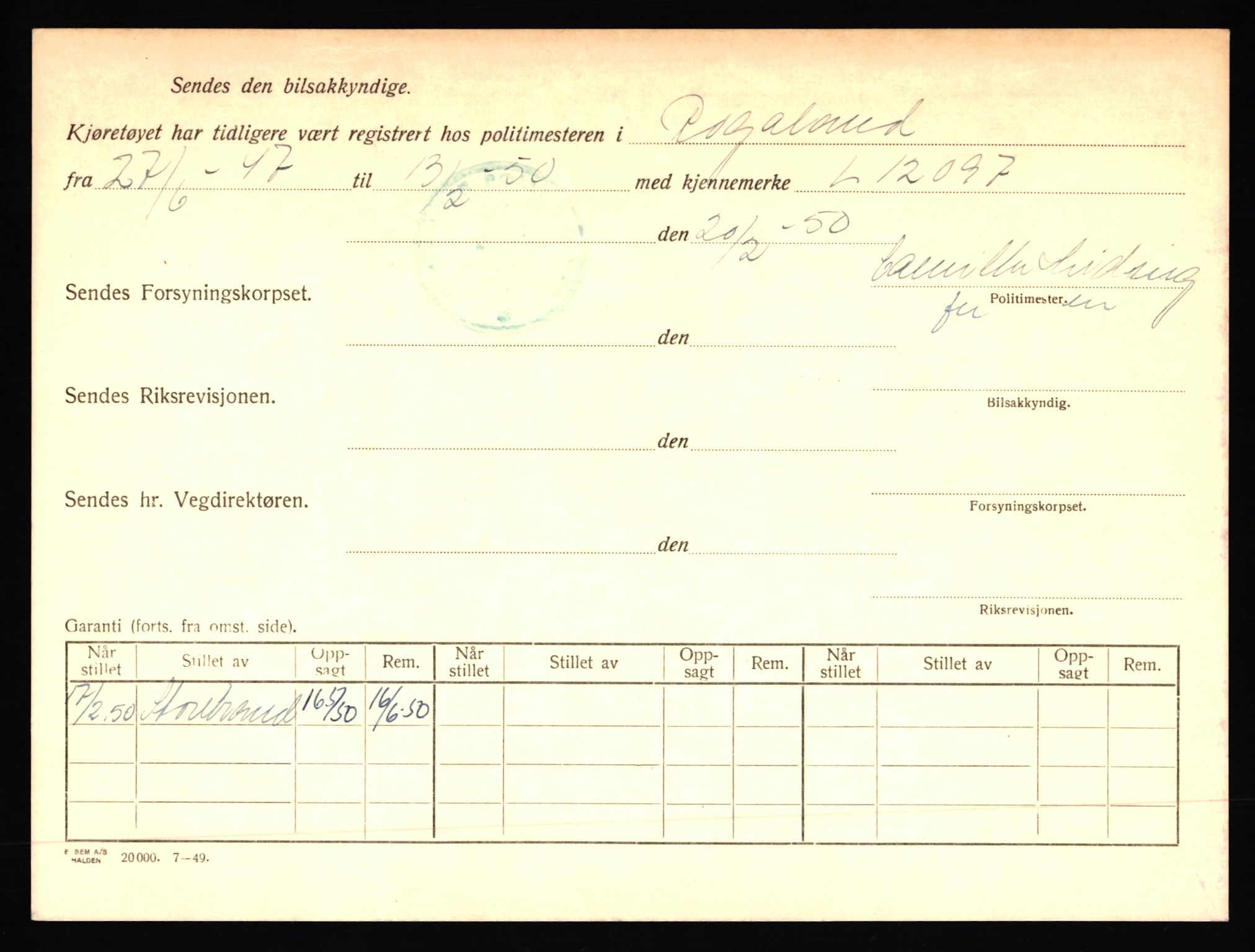 Stavanger trafikkstasjon, AV/SAST-A-101942/0/F/L0002: L-350 - L-699, 1930-1971, p. 1206