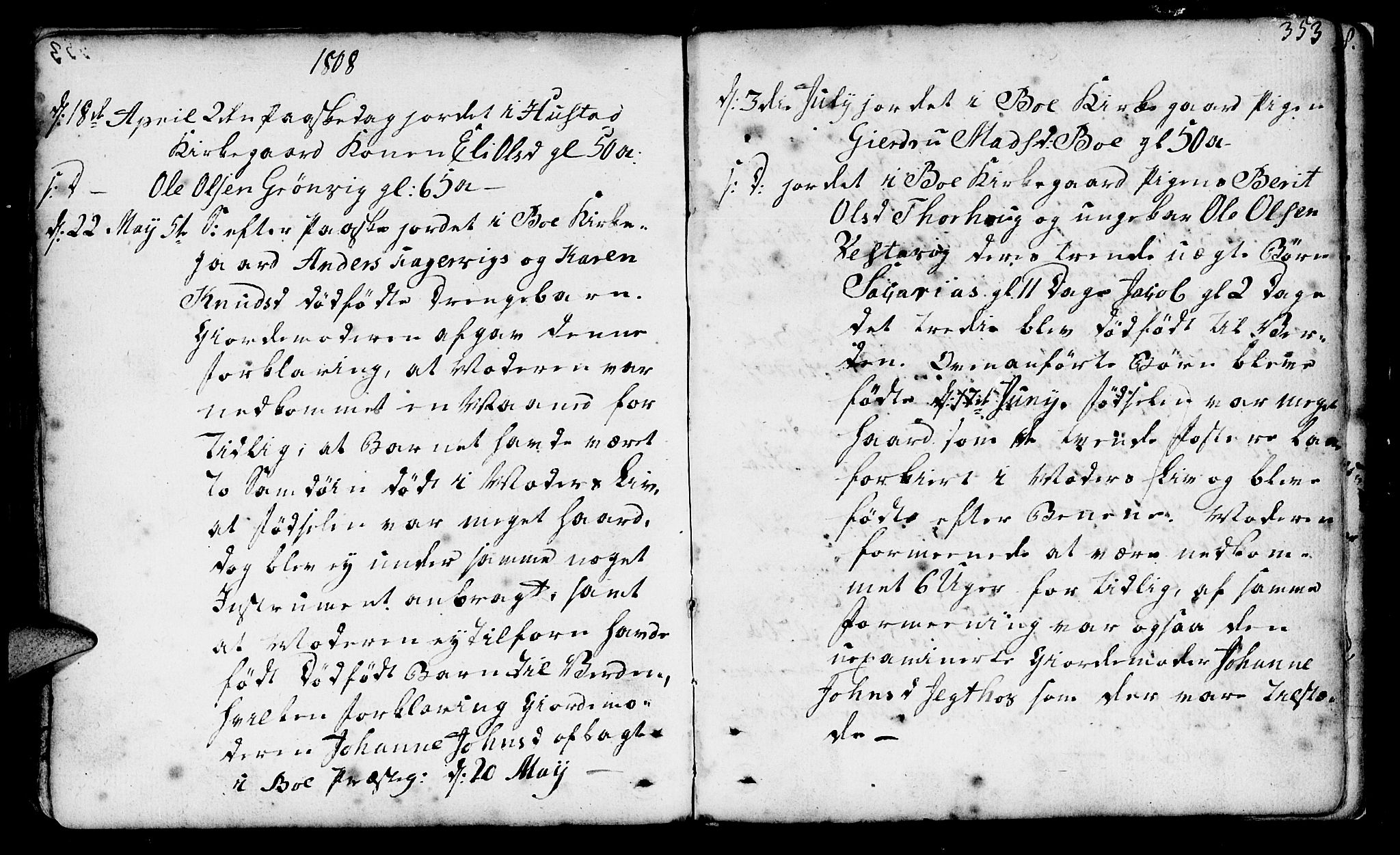 Ministerialprotokoller, klokkerbøker og fødselsregistre - Møre og Romsdal, SAT/A-1454/566/L0761: Parish register (official) no. 566A02 /1, 1767-1817, p. 353