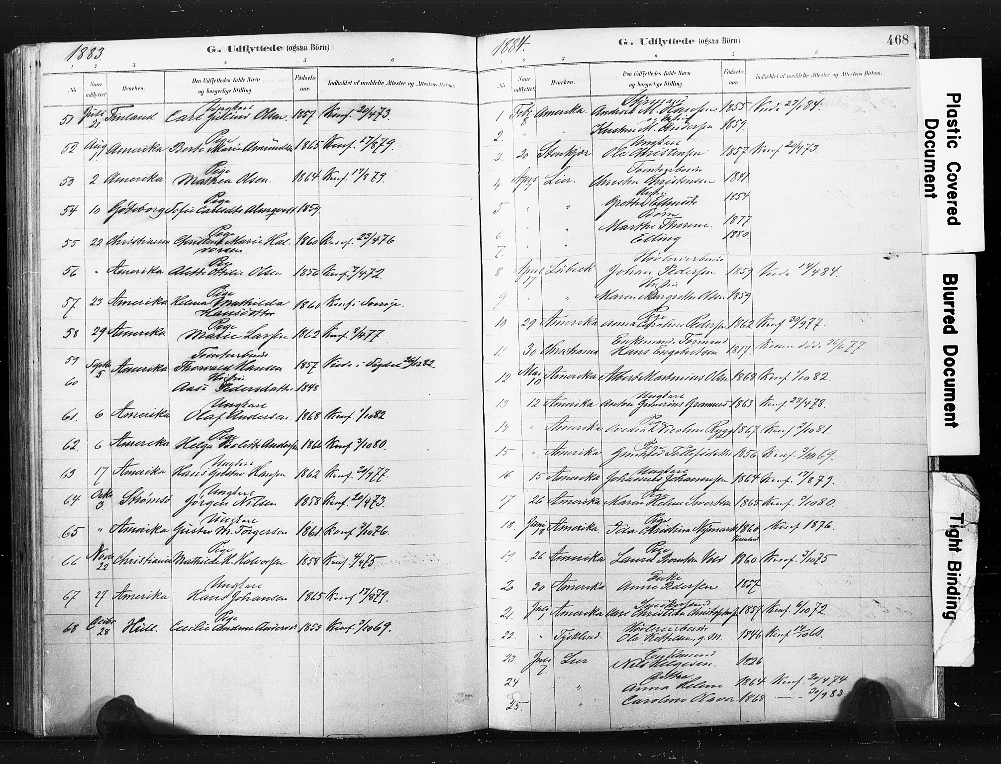 Bragernes kirkebøker, SAKO/A-6/F/Fb/L0006b: Parish register (official) no. II 6B, 1878-1885, p. 468
