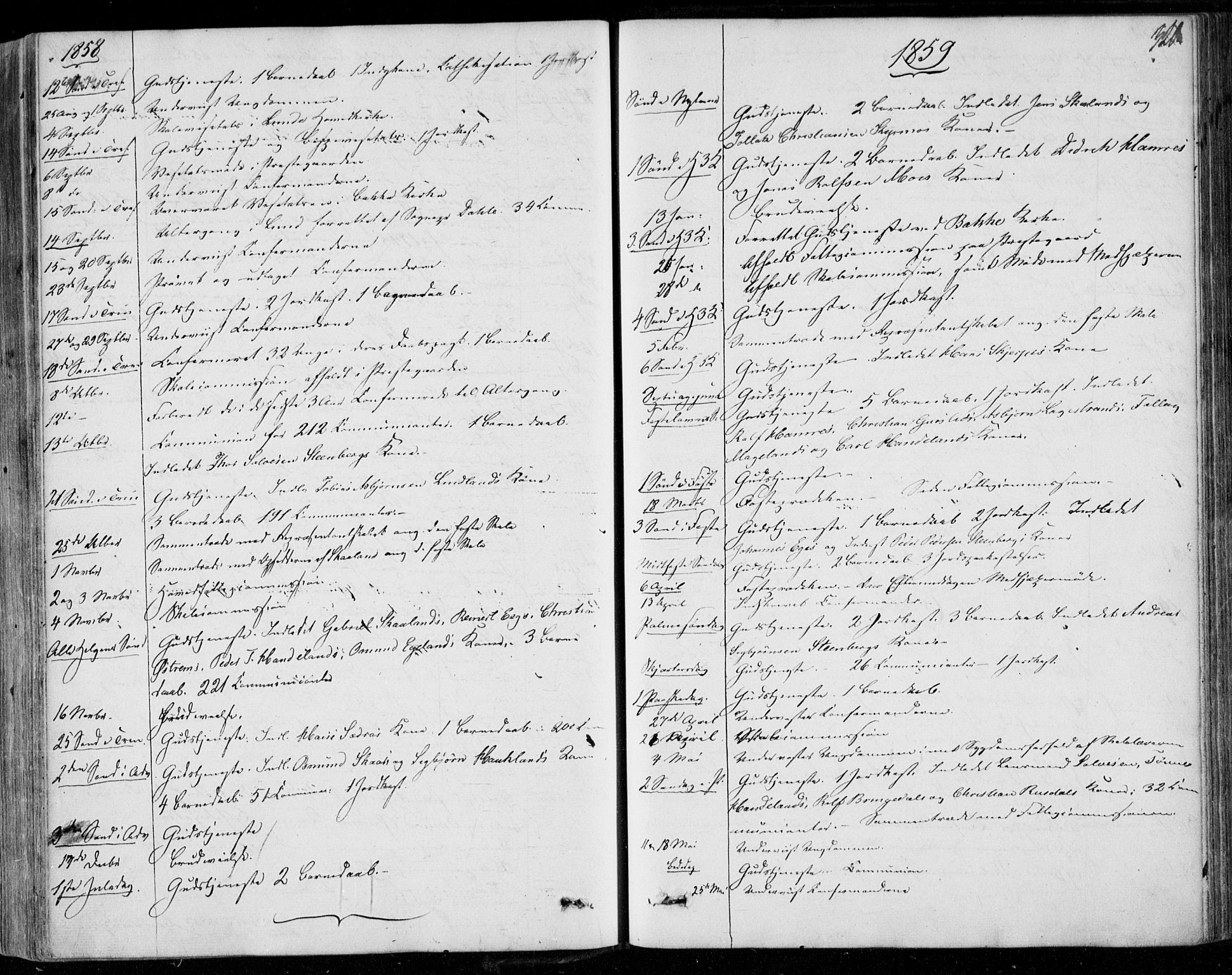 Lund sokneprestkontor, AV/SAST-A-101809/S06/L0009: Parish register (official) no. A 8, 1853-1877, p. 320