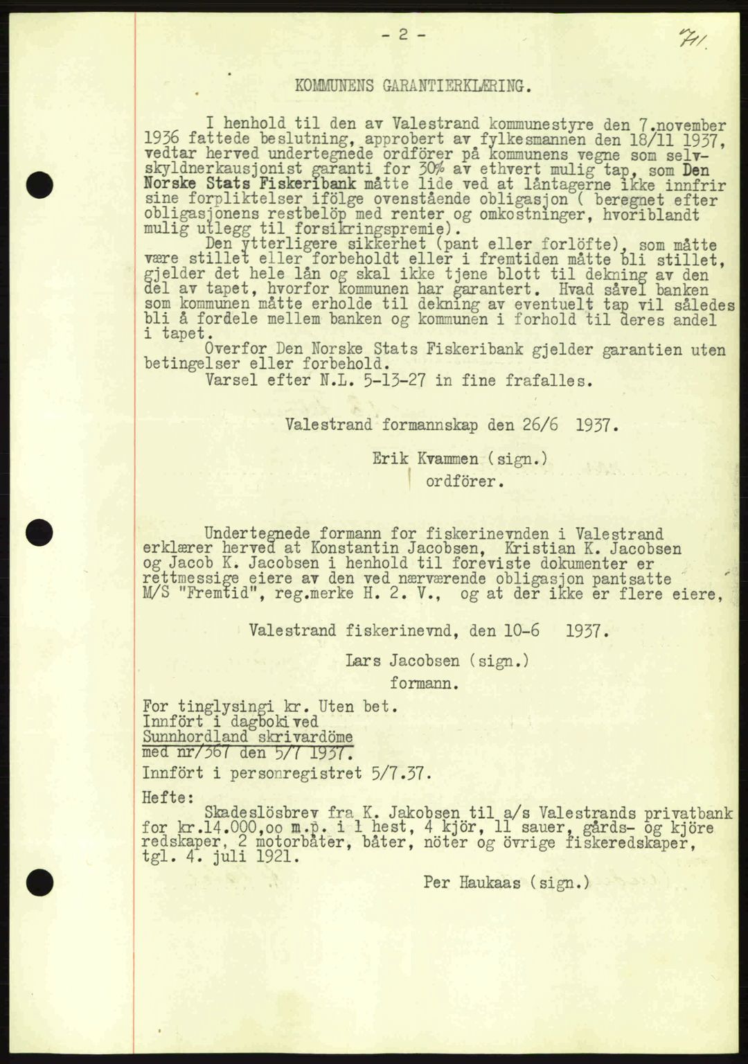 Nordmøre sorenskriveri, AV/SAT-A-4132/1/2/2Ca: Mortgage book no. B86, 1939-1940, Diary no: : 517/1940