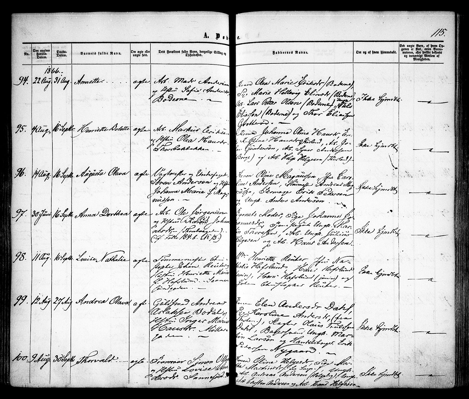 Sarpsborg prestekontor Kirkebøker, AV/SAO-A-2006/F/Fa/L0001: Parish register (official) no. 1, 1859-1868, p. 115