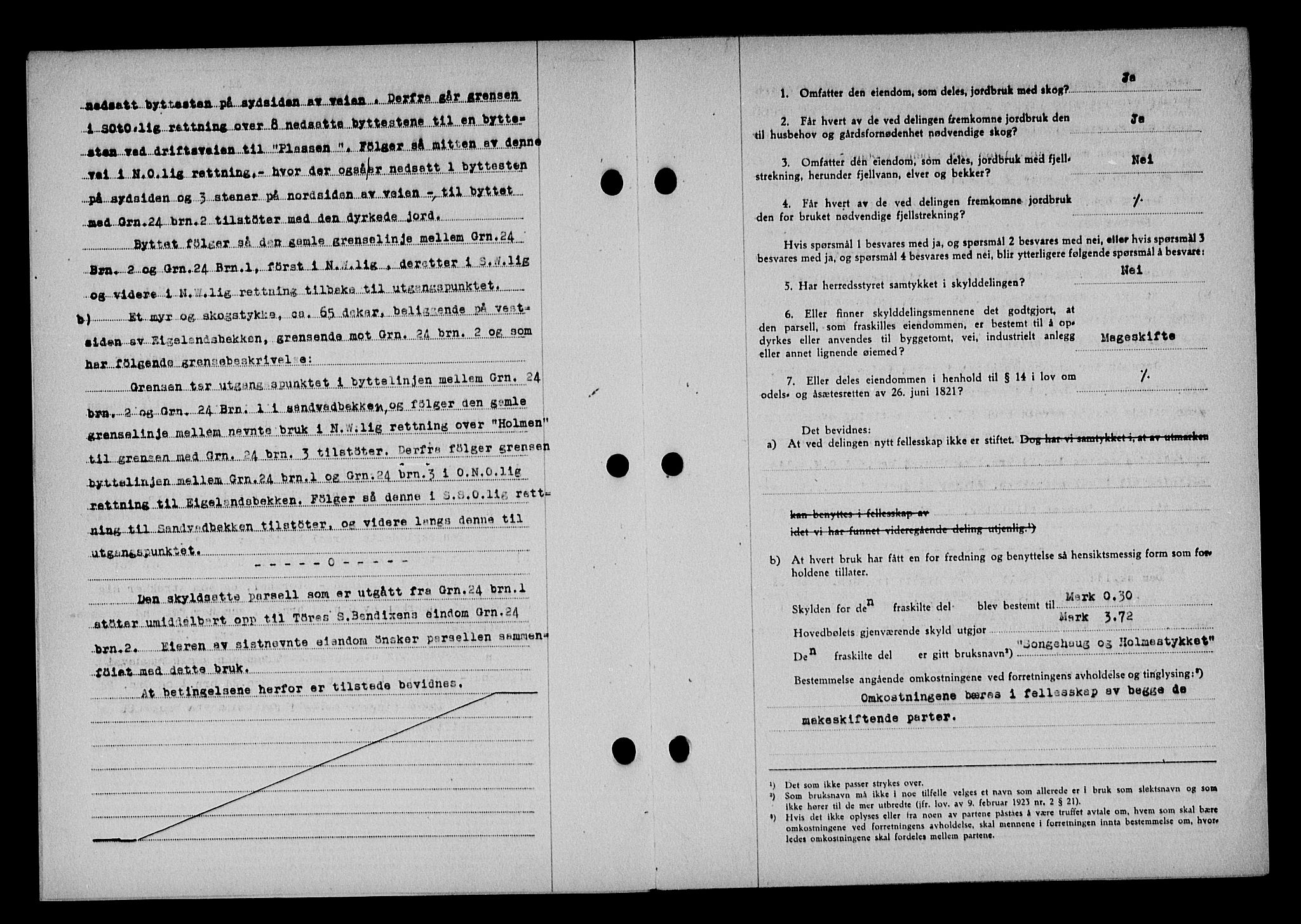 Vestre Nedenes/Sand sorenskriveri, SAK/1221-0010/G/Gb/Gba/L0053: Mortgage book no. A 6, 1944-1945, Diary no: : 180/1944