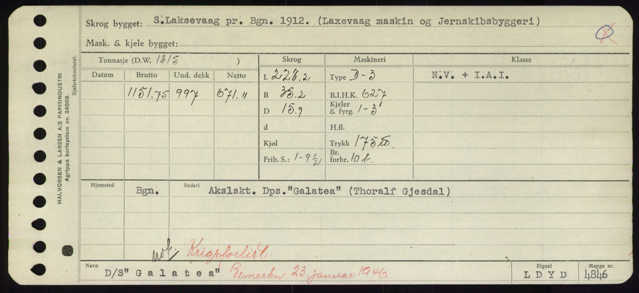 Sjøfartsdirektoratet med forløpere, Skipsmålingen, RA/S-1627/H/Hd/L0012: Fartøy, G-Glø, p. 25